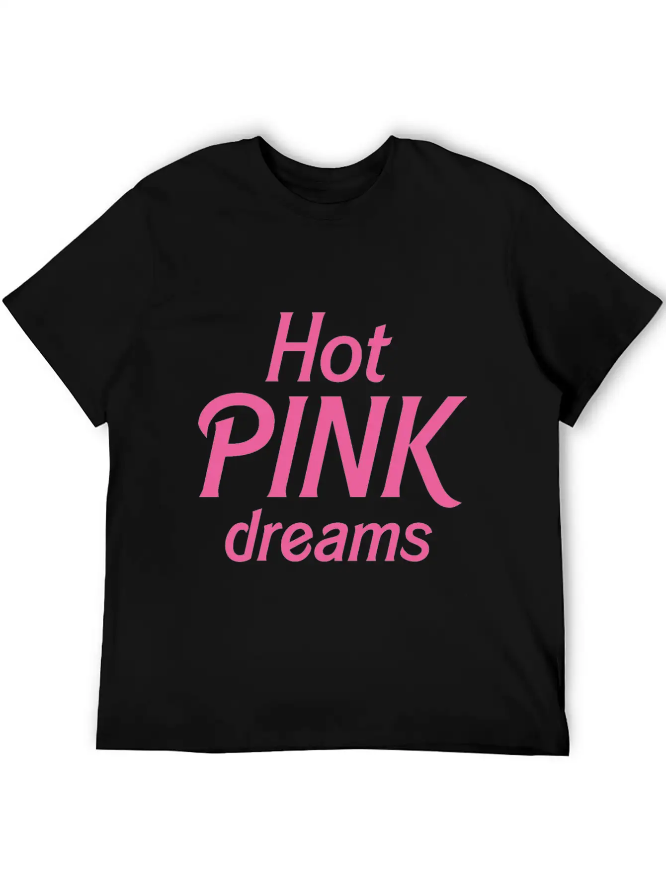 Hot Pink Dreams Comfortable Minimalist Graphic Tee – Summer Style Essential