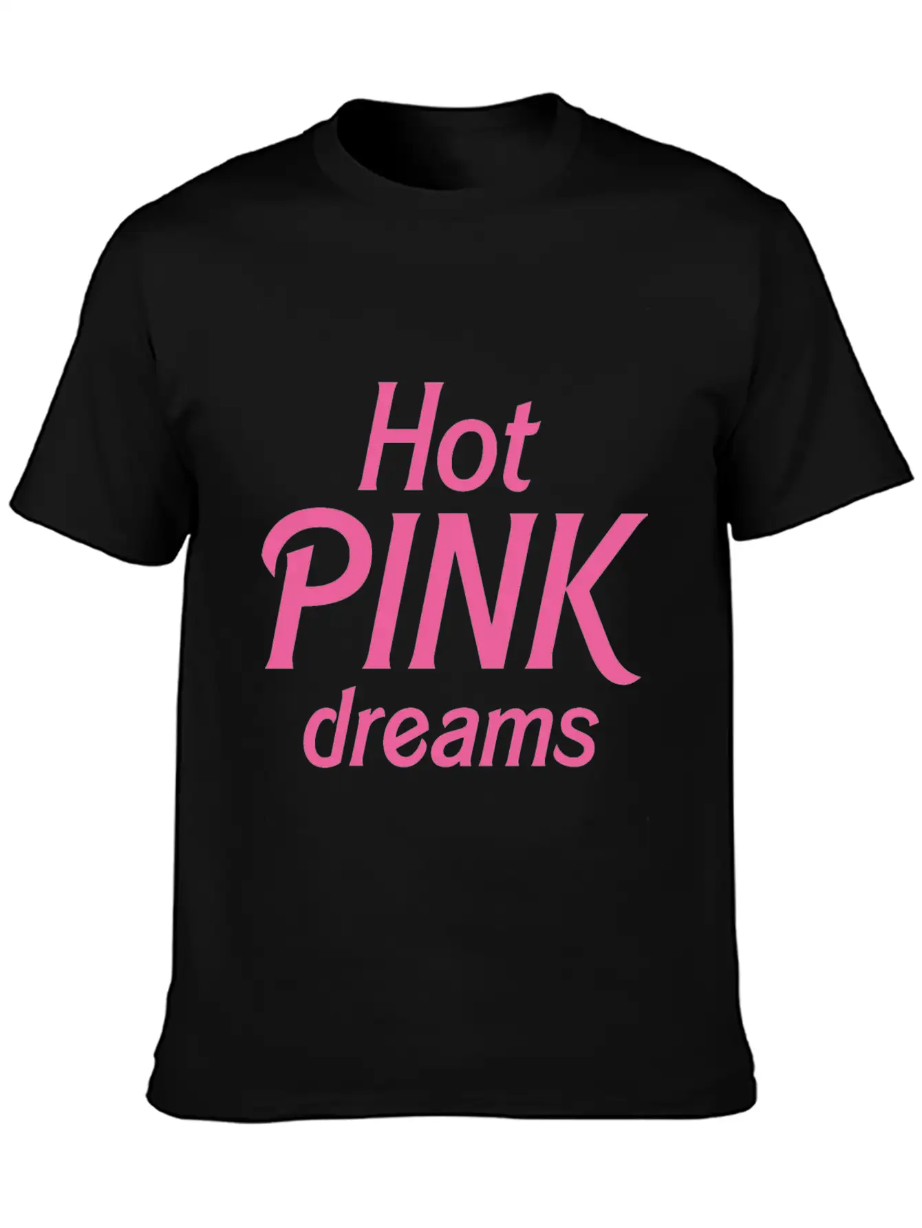 Hot Pink Dreams Comfortable Minimalist Graphic Tee – Summer Style Essential