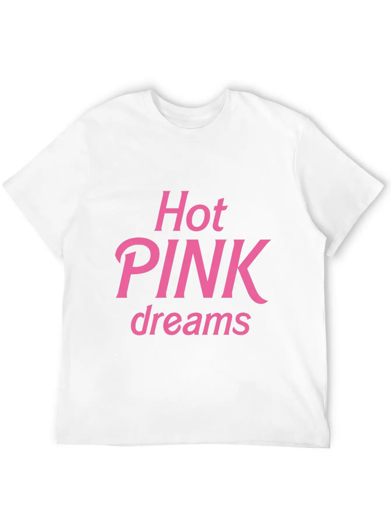 Hot Pink Dreams Comfortable Minimalist Graphic Tee – Summer Style Essential