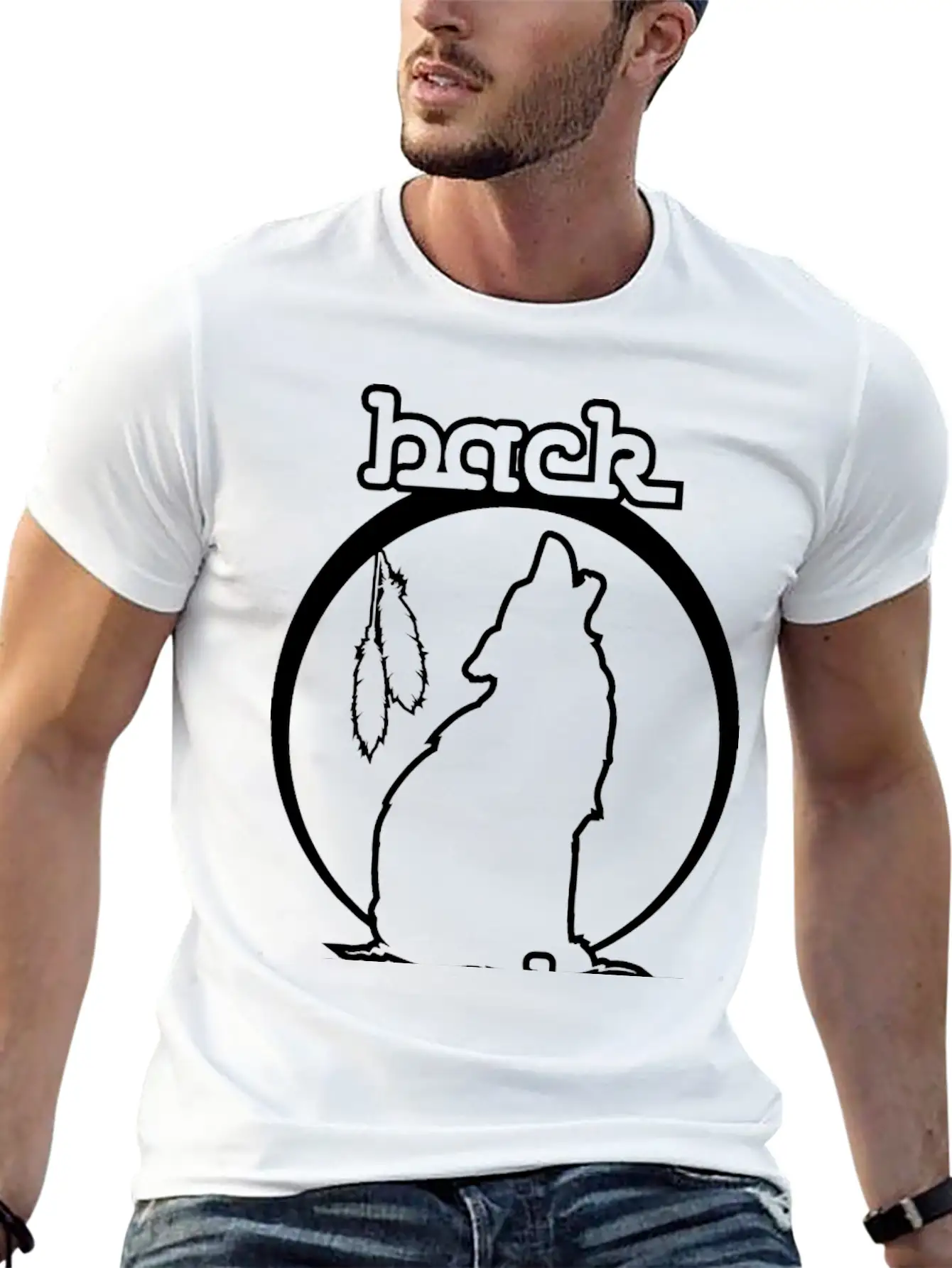 Howling Wolf - Wolf Howls At The Moon - Animal Stylish Everyday T-Shirt – Unisex Basic Cotton Tee