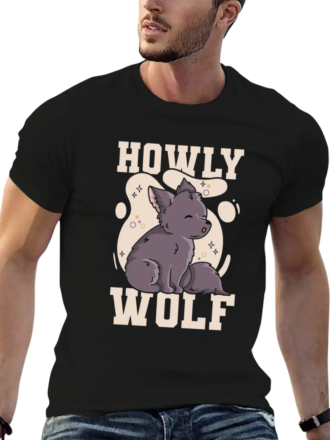 Howly Wolf Quote For A Wolf Expert Unisex Short Sleeve Soft Cotton T-Shirt – Casual Everyday Wear