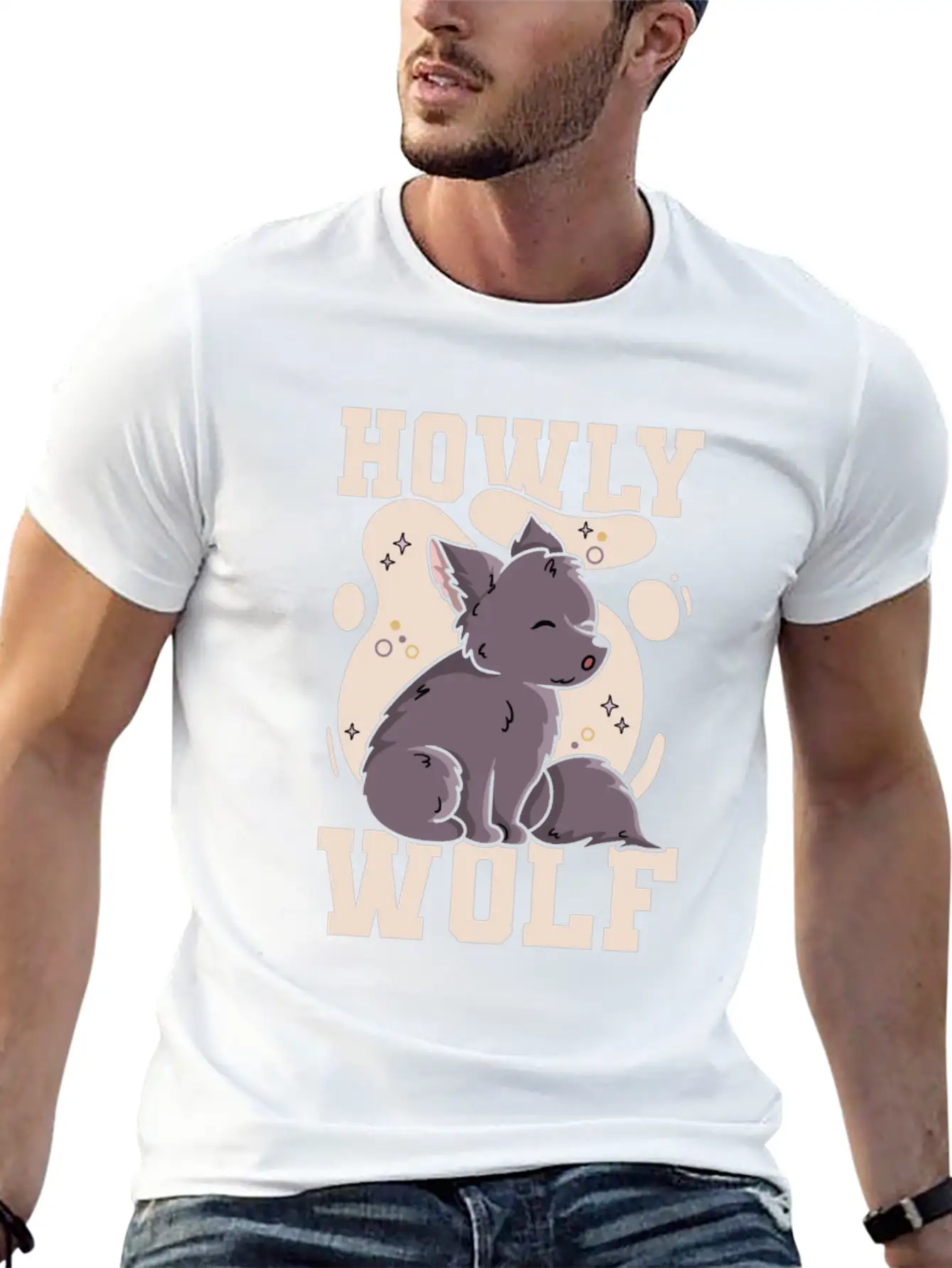 Howly Wolf Quote For A Wolf Expert Unisex Short Sleeve Soft Cotton T-Shirt – Casual Everyday Wear