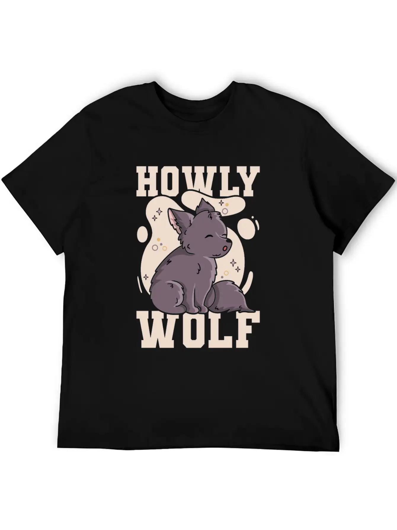 Howly Wolf Quote For A Wolf Expert Unisex Short Sleeve Soft Cotton T-Shirt – Casual Everyday Wear