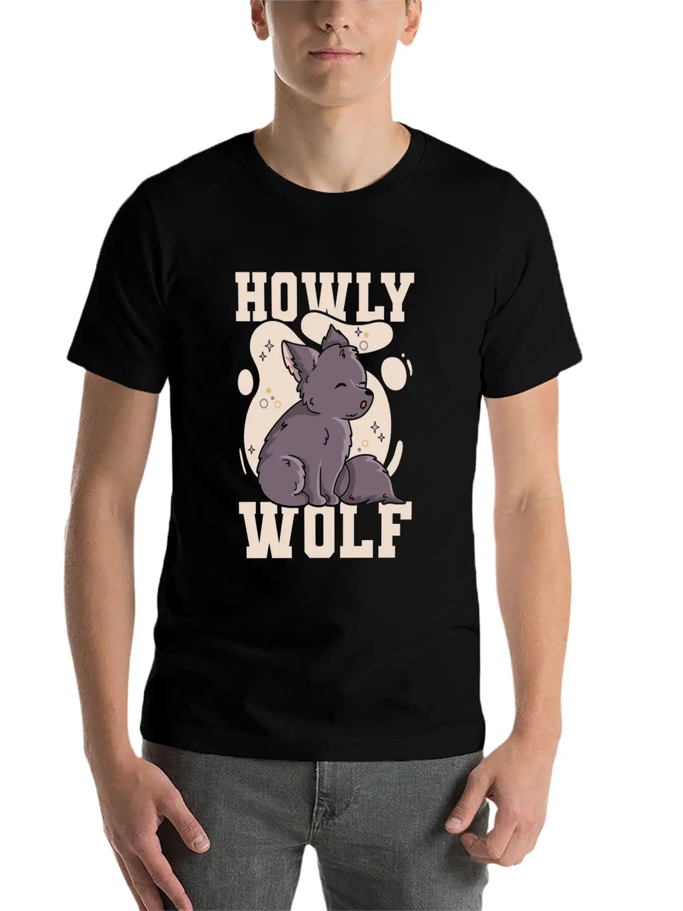 Howly Wolf Quote For A Wolf Expert Unisex Short Sleeve Soft Cotton T-Shirt – Casual Everyday Wear