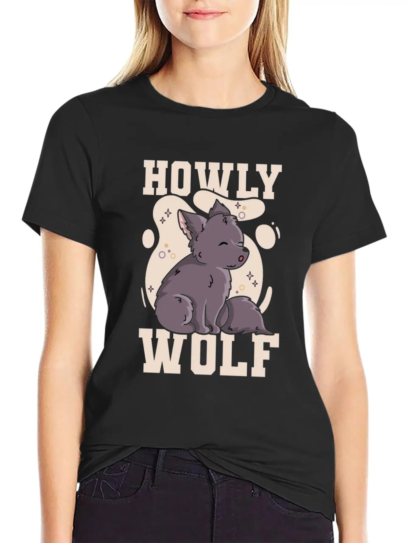 Howly Wolf Quote For A Wolf Expert Unisex Short Sleeve Soft Cotton T-Shirt – Casual Everyday Wear