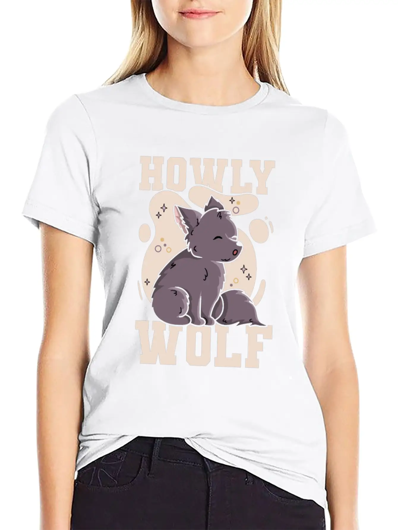Howly Wolf Quote For A Wolf Expert Unisex Short Sleeve Soft Cotton T-Shirt – Casual Everyday Wear