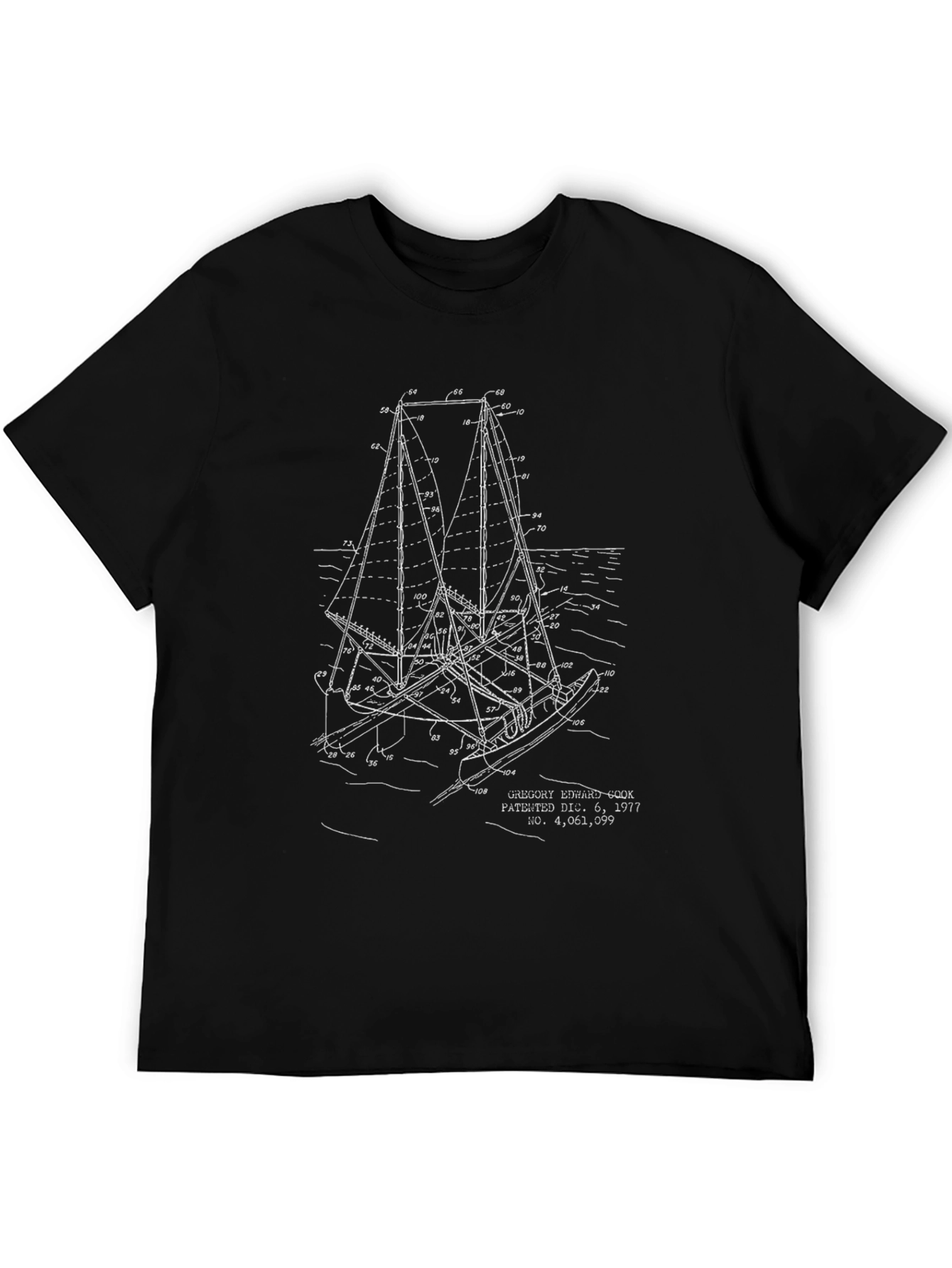 Sailing Patent Graphic T-Shirt