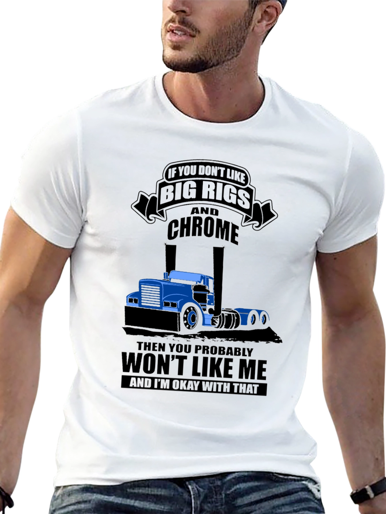 Big Rigs & Chrome T-Shirt - Trucker Style Tee