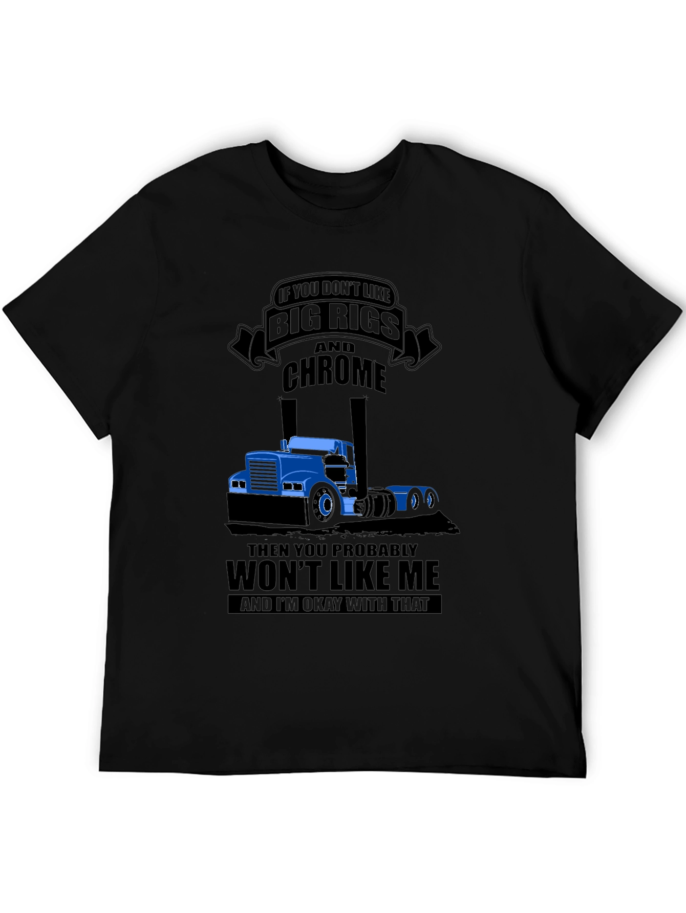 Big Rigs & Chrome T-Shirt - Trucker Style Tee