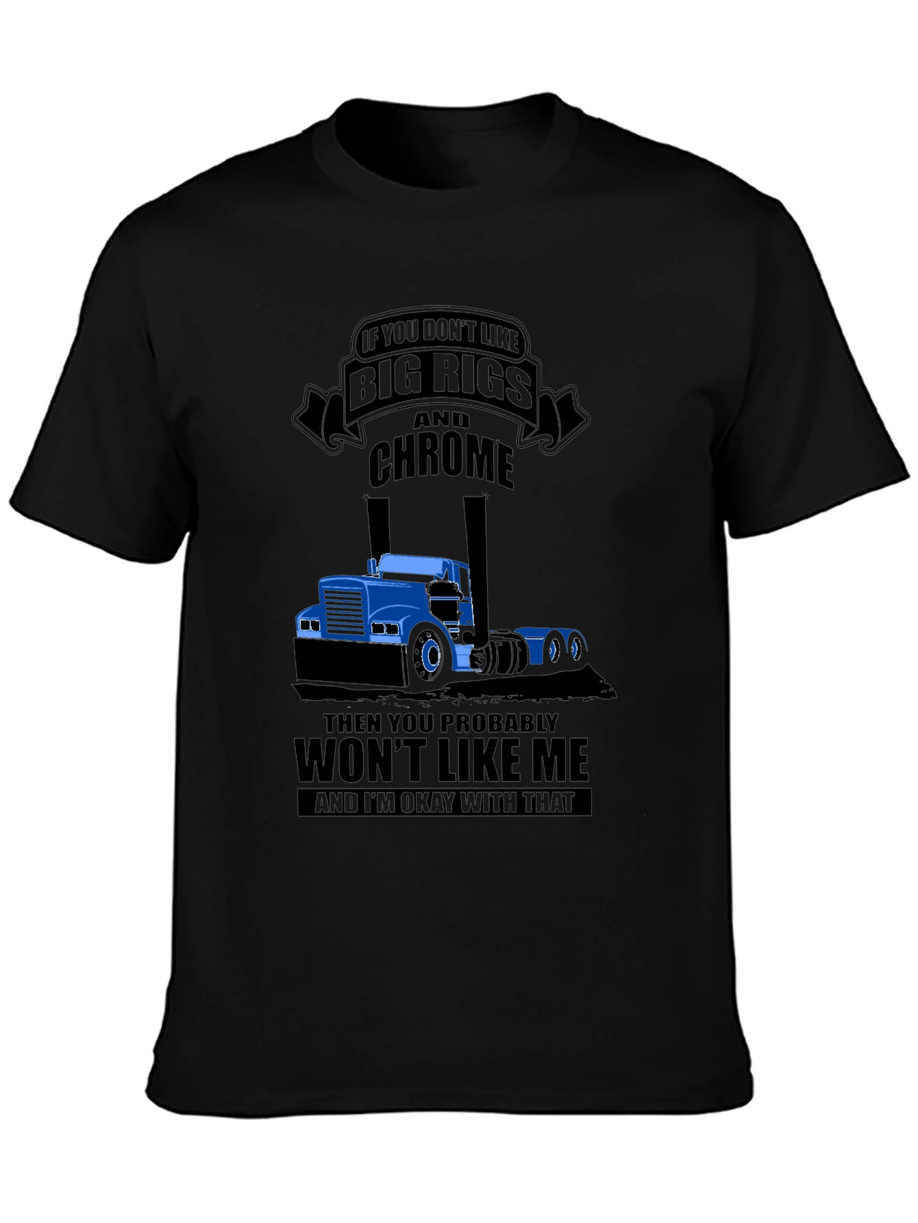 Big Rigs & Chrome T-Shirt - Trucker Style Tee