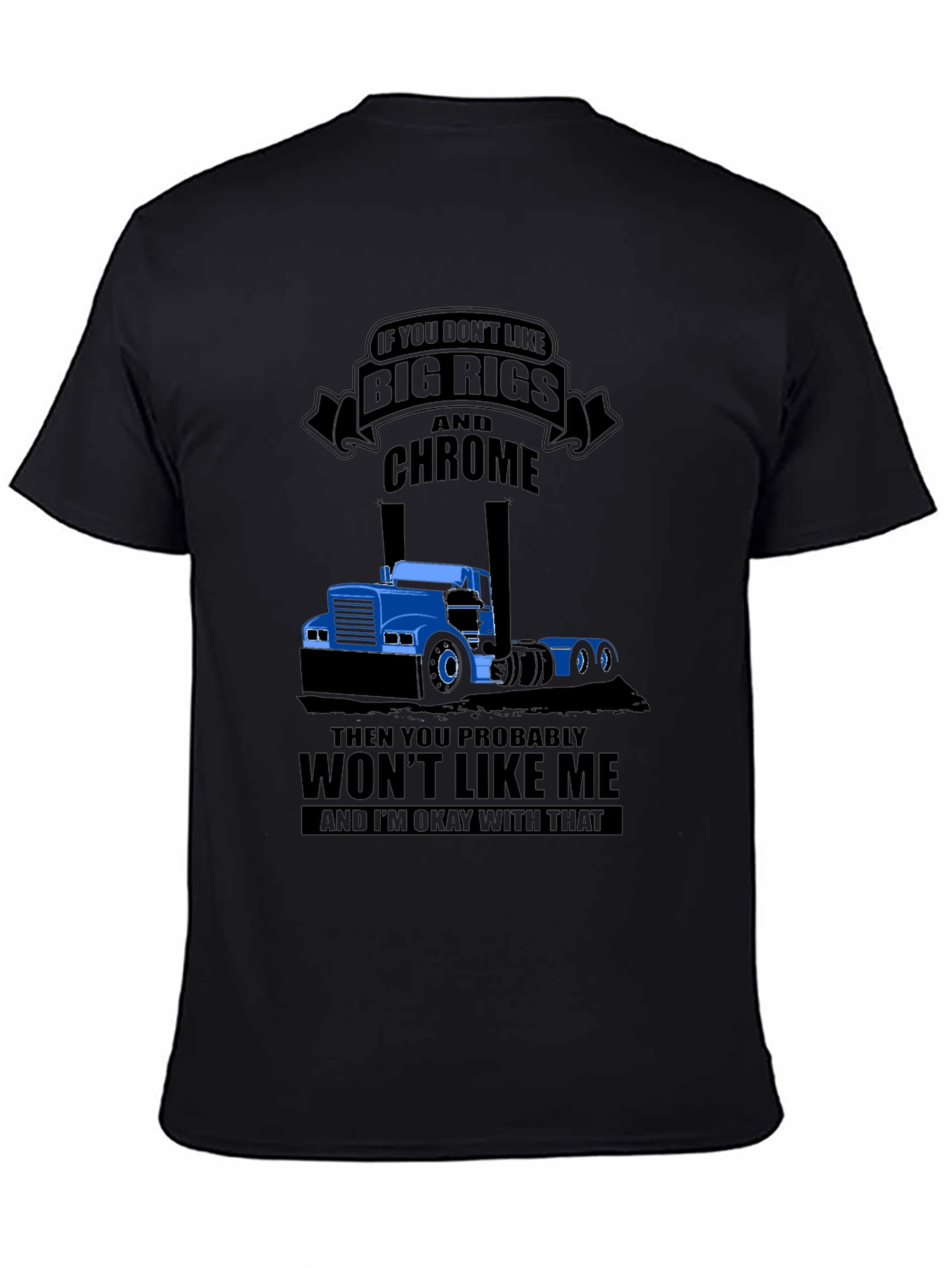 Big Rigs & Chrome T-Shirt - Trucker Style Tee