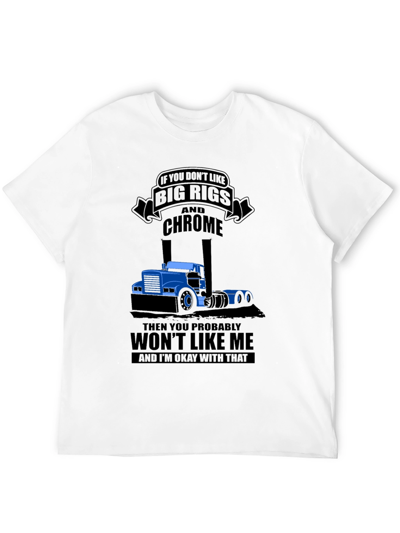 Big Rigs & Chrome T-Shirt - Trucker Style Tee