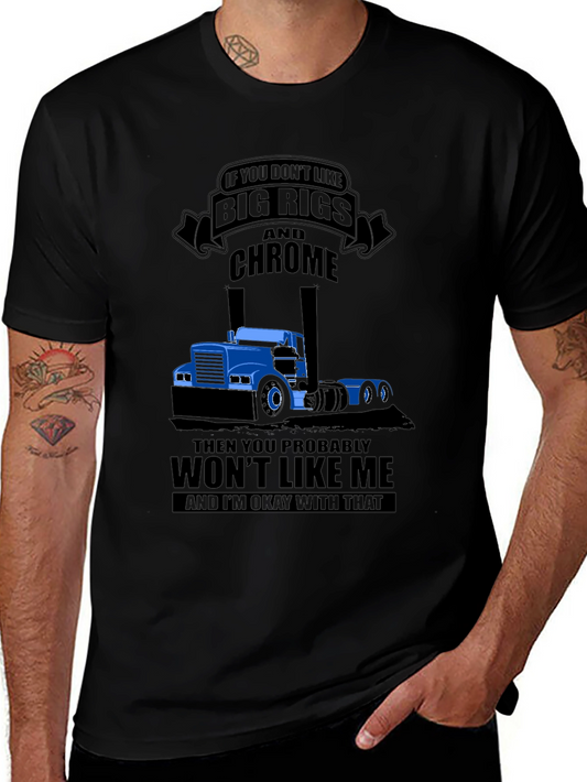 Big Rigs & Chrome T-Shirt - Trucker Style Tee