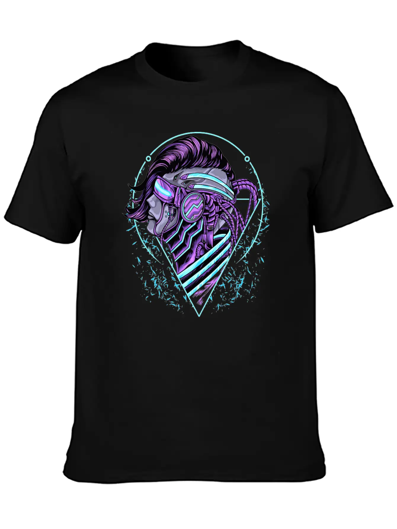Human Cyberpunk Unisex Short Sleeve Soft Cotton T-Shirt – Casual Everyday Wear