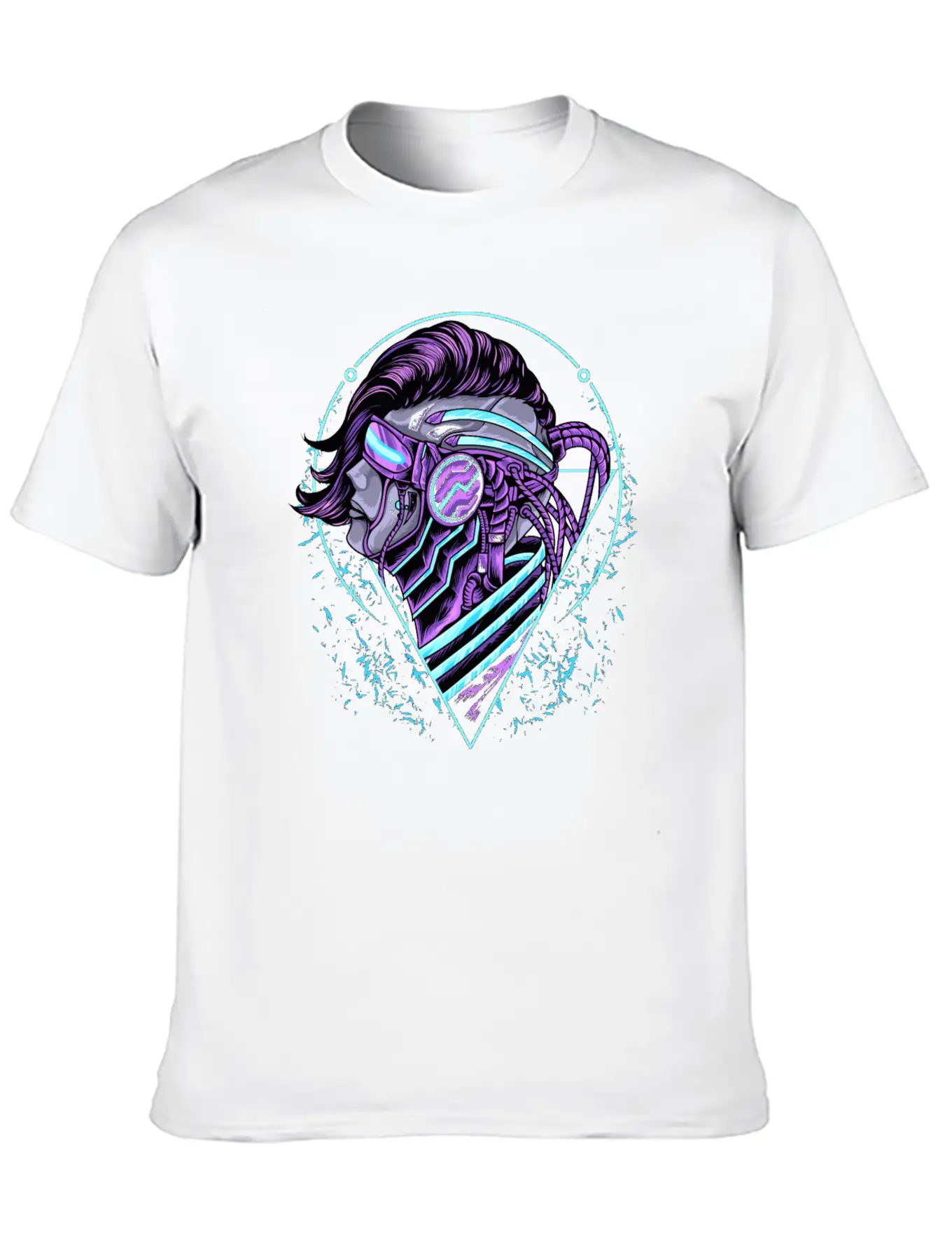 Human Cyberpunk Unisex Short Sleeve Soft Cotton T-Shirt – Casual Everyday Wear