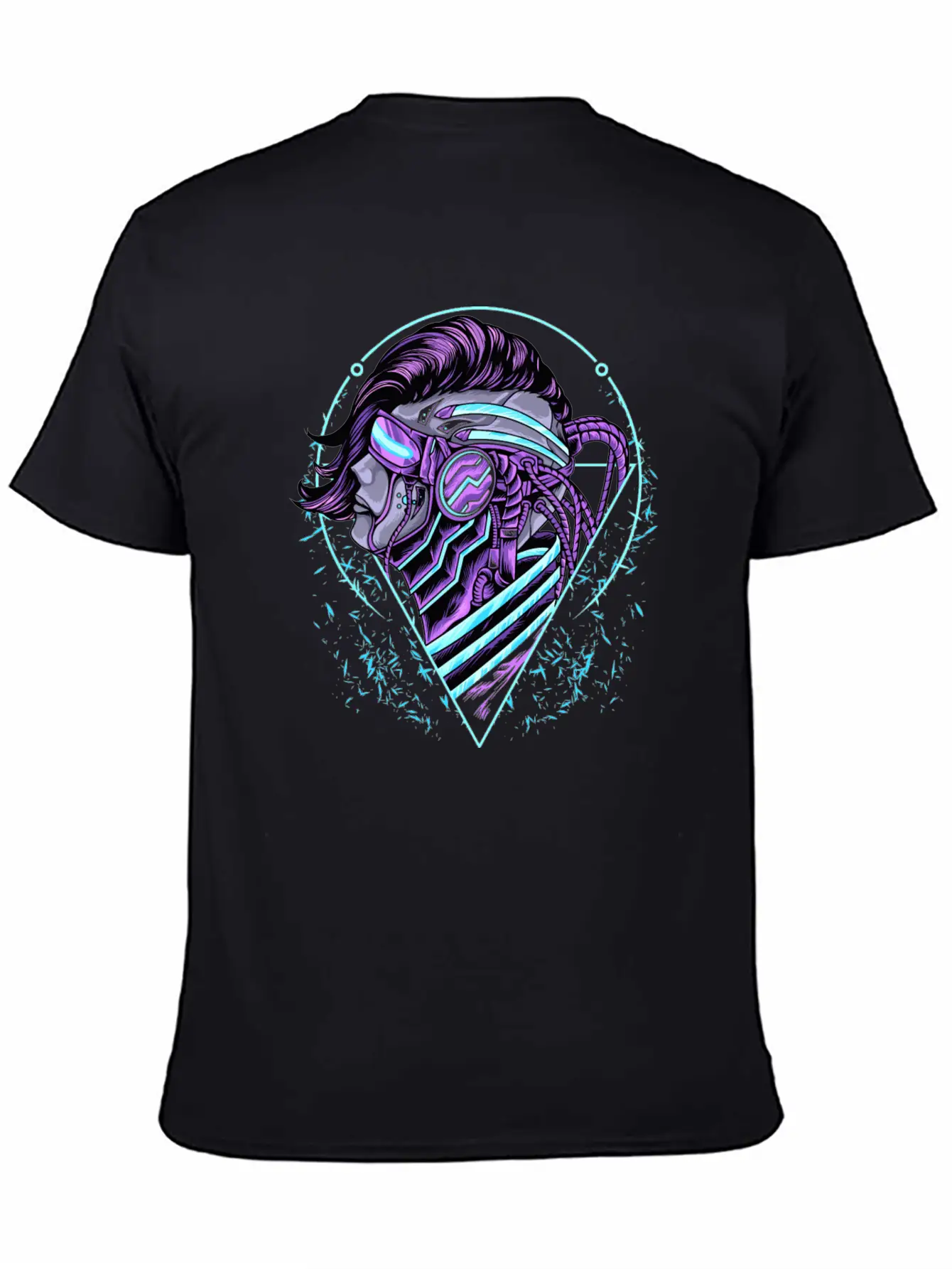 Human Cyberpunk Unisex Short Sleeve Soft Cotton T-Shirt – Casual Everyday Wear