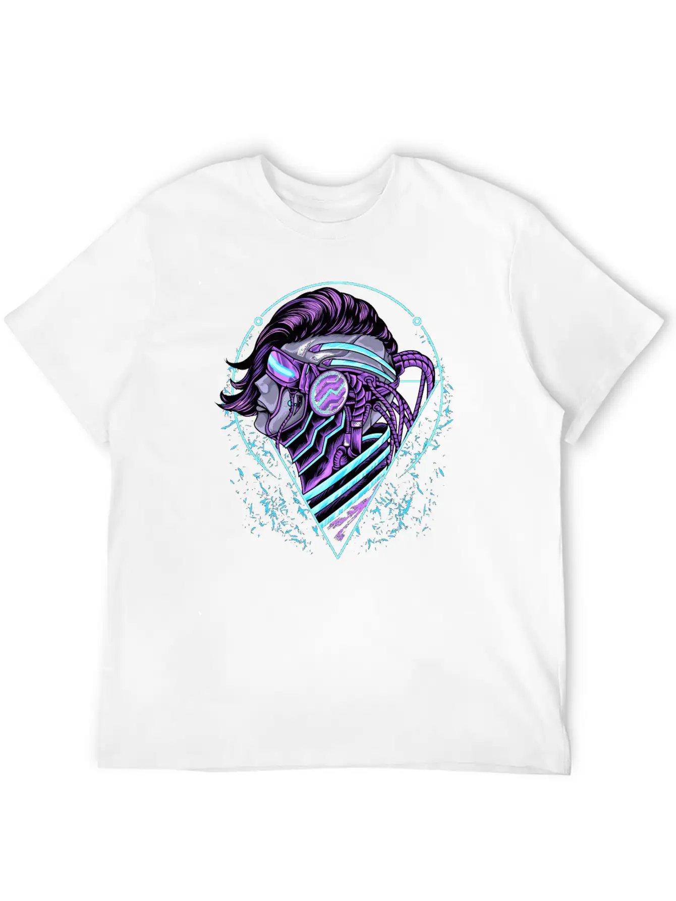 Human Cyberpunk Unisex Short Sleeve Soft Cotton T-Shirt – Casual Everyday Wear