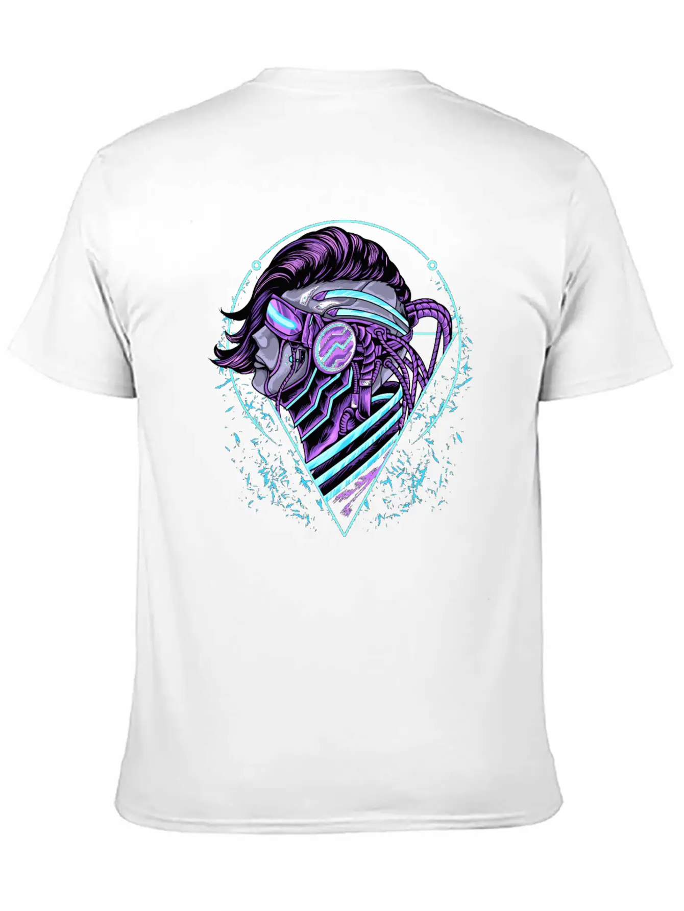 Human Cyberpunk Unisex Short Sleeve Soft Cotton T-Shirt – Casual Everyday Wear