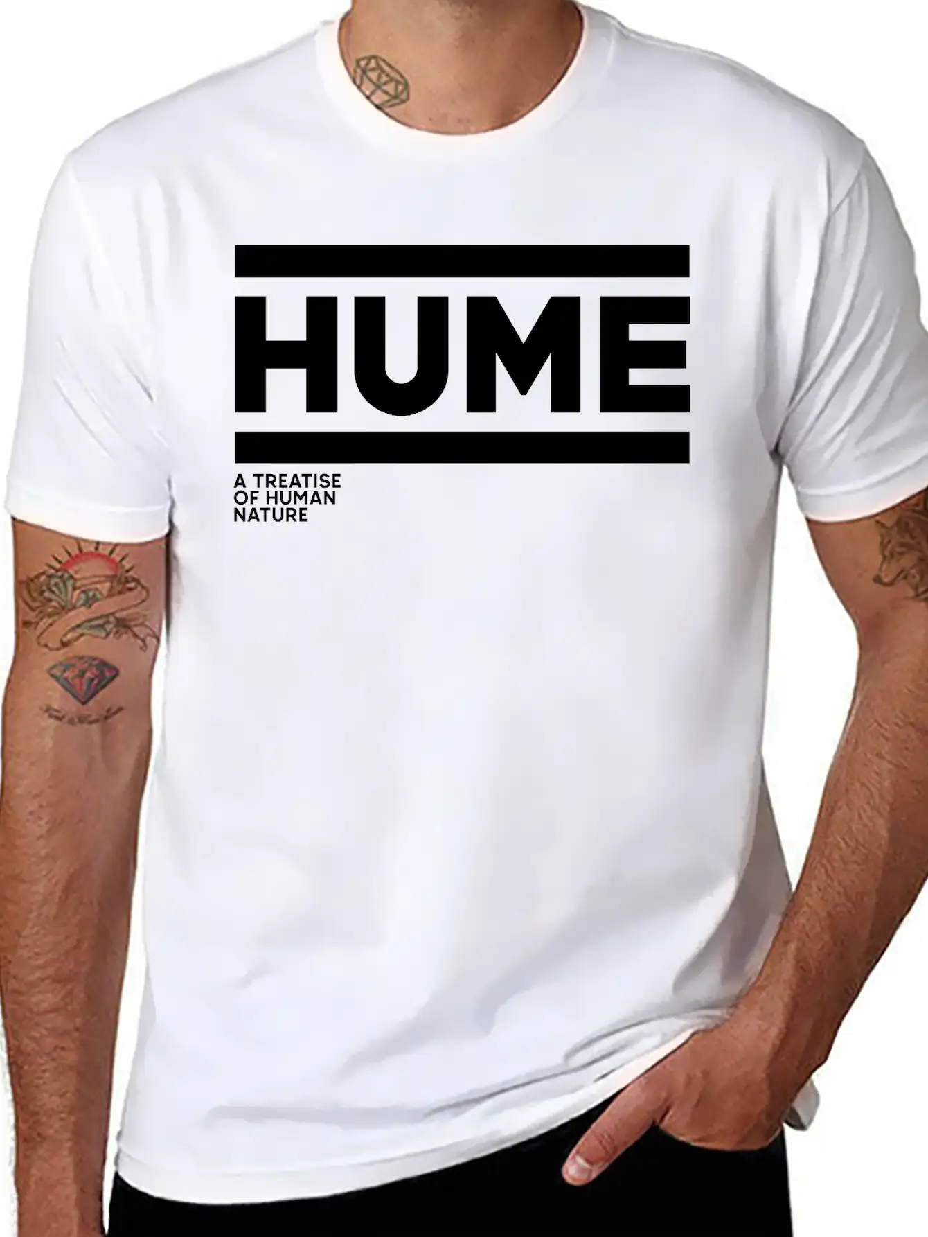Hume - A Treatise Of Human Nature Timeless Short Sleeve Tee – Comfy And Minimalist Design