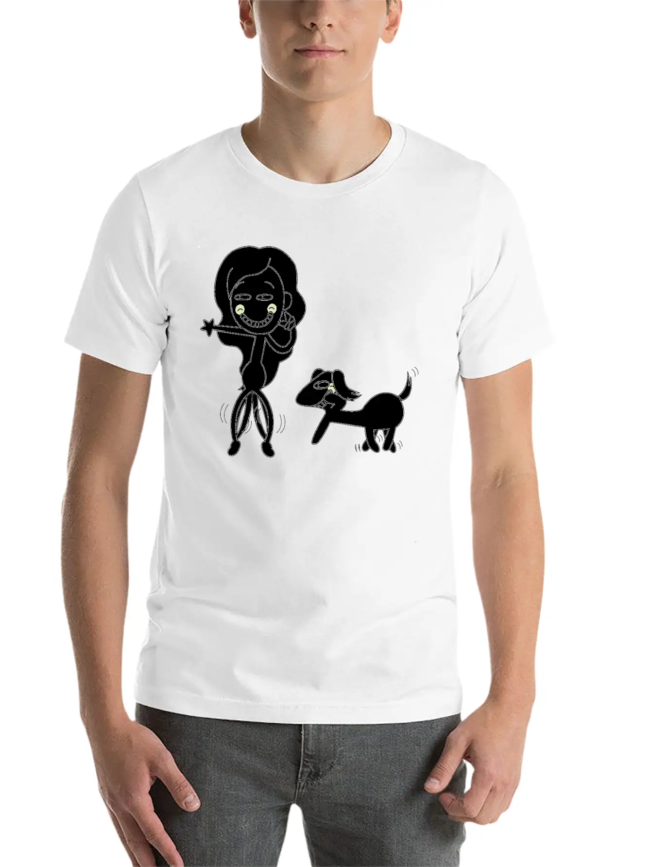 Hunde Dogs Welpe Animal Tiere59 Essential Unisex Summer Tee – Soft Cotton Casual Fit