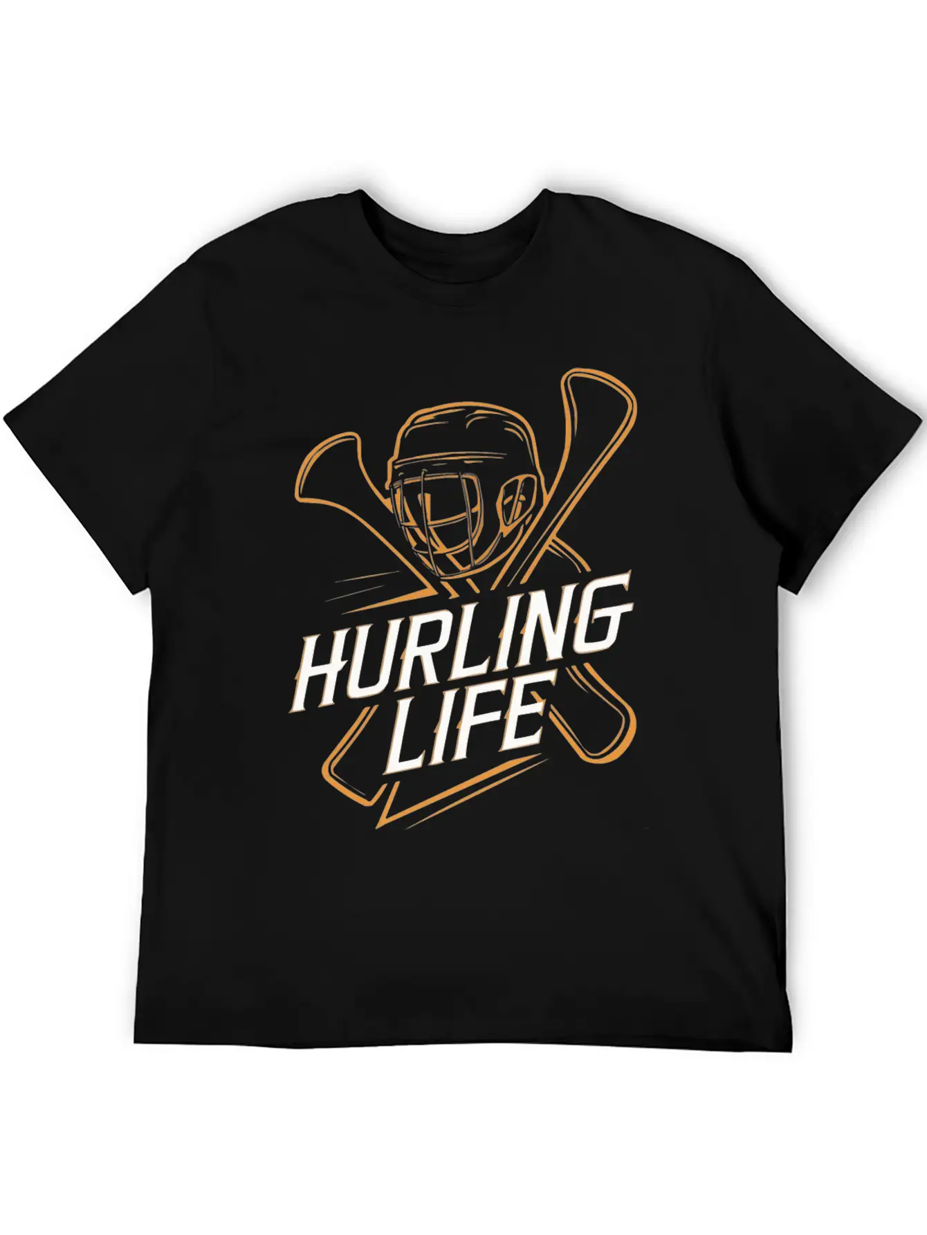 Hurling Life Helmet And Hurleys Unisex Short Sleeve Soft Cotton T-Shirt – Casual Everyday Wear