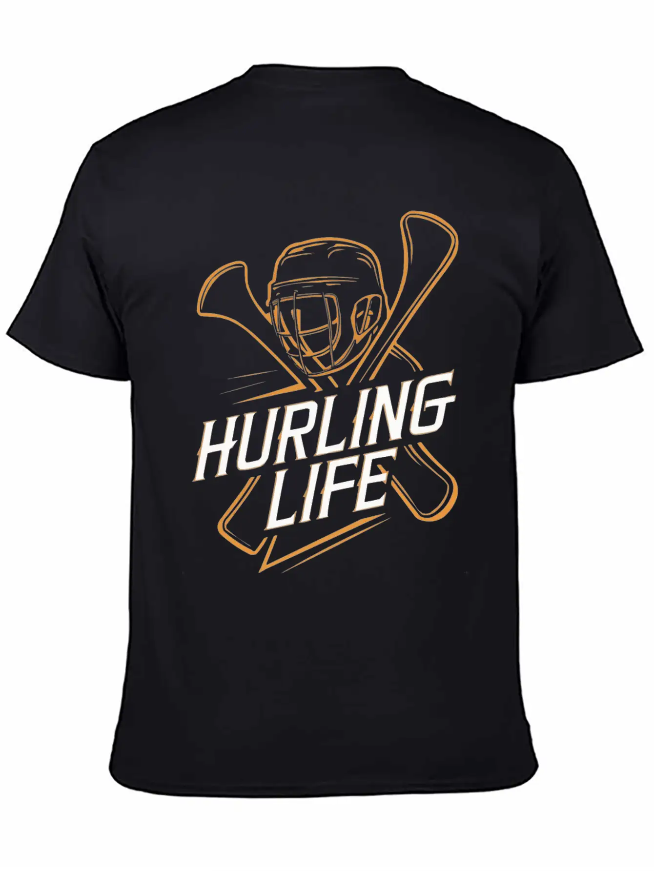 Hurling Life Helmet And Hurleys Unisex Short Sleeve Soft Cotton T-Shirt – Casual Everyday Wear