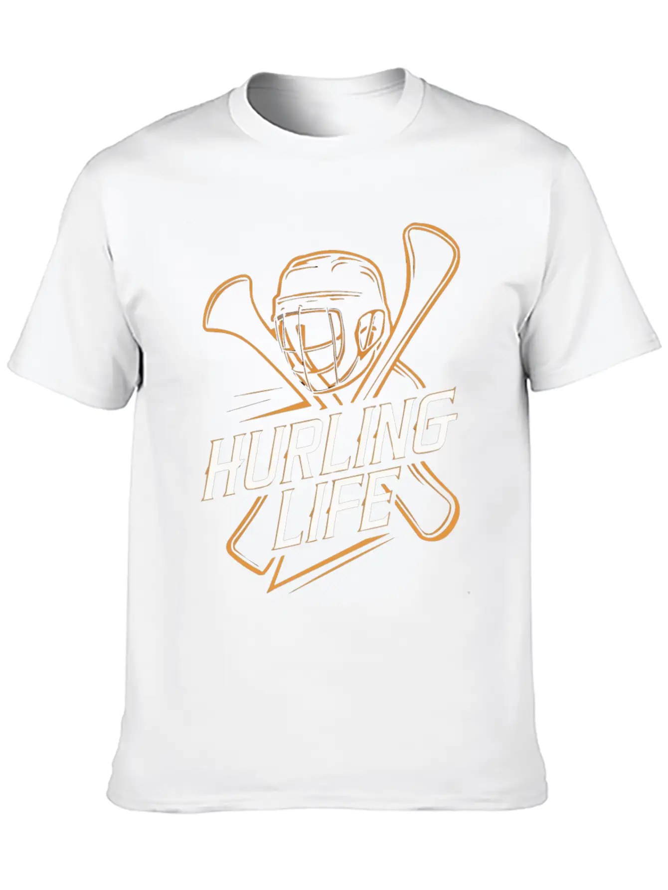 Hurling Life Helmet And Hurleys Unisex Short Sleeve Soft Cotton T-Shirt – Casual Everyday Wear