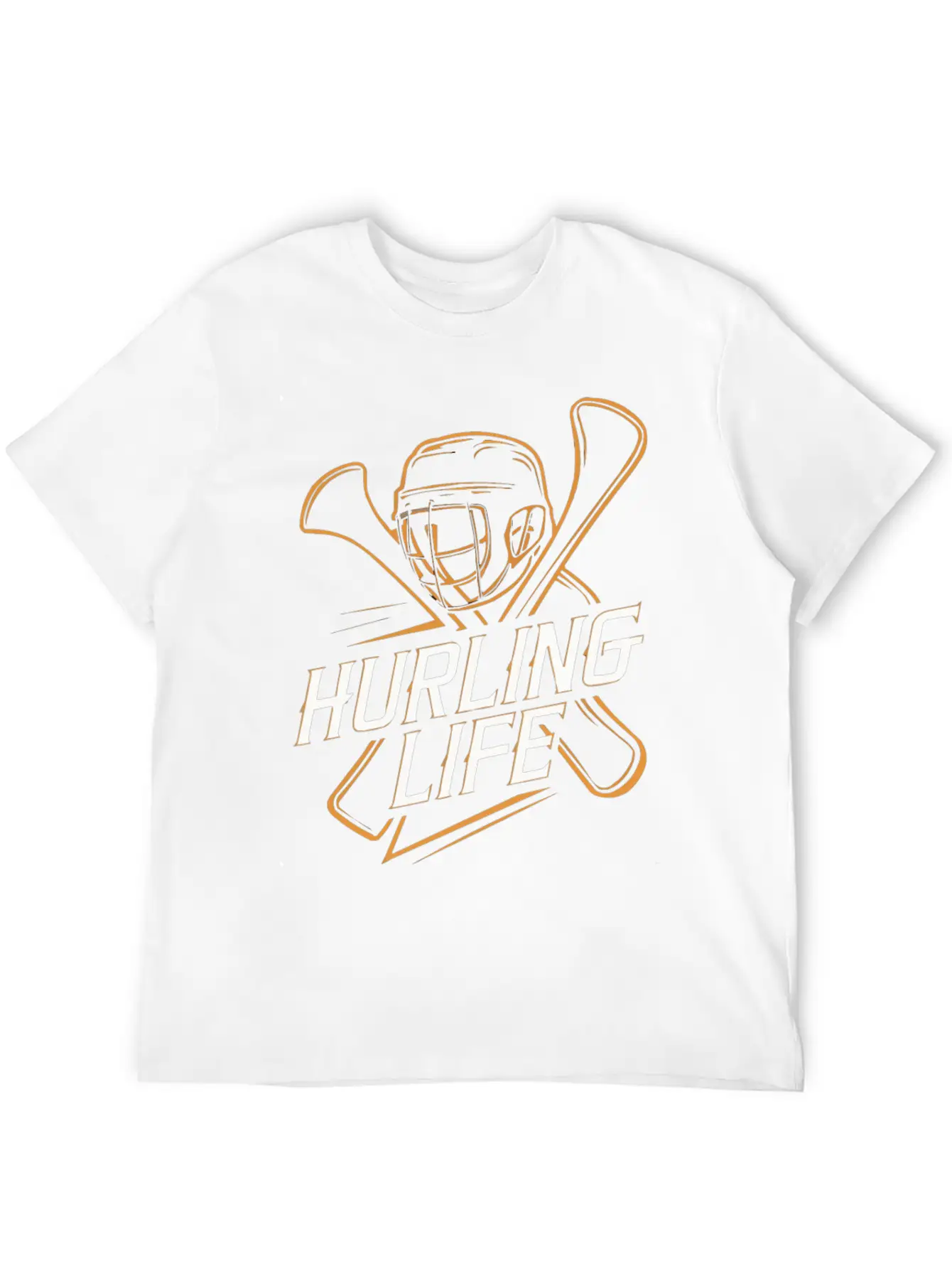 Hurling Life Helmet And Hurleys Unisex Short Sleeve Soft Cotton T-Shirt – Casual Everyday Wear