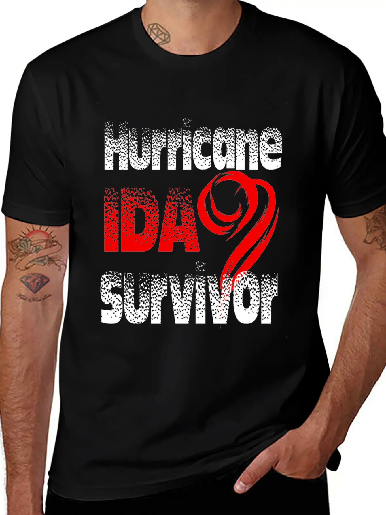 Hurricane Ida Survivor Stylish Everyday T-Shirt – Unisex Basic Cotton Tee