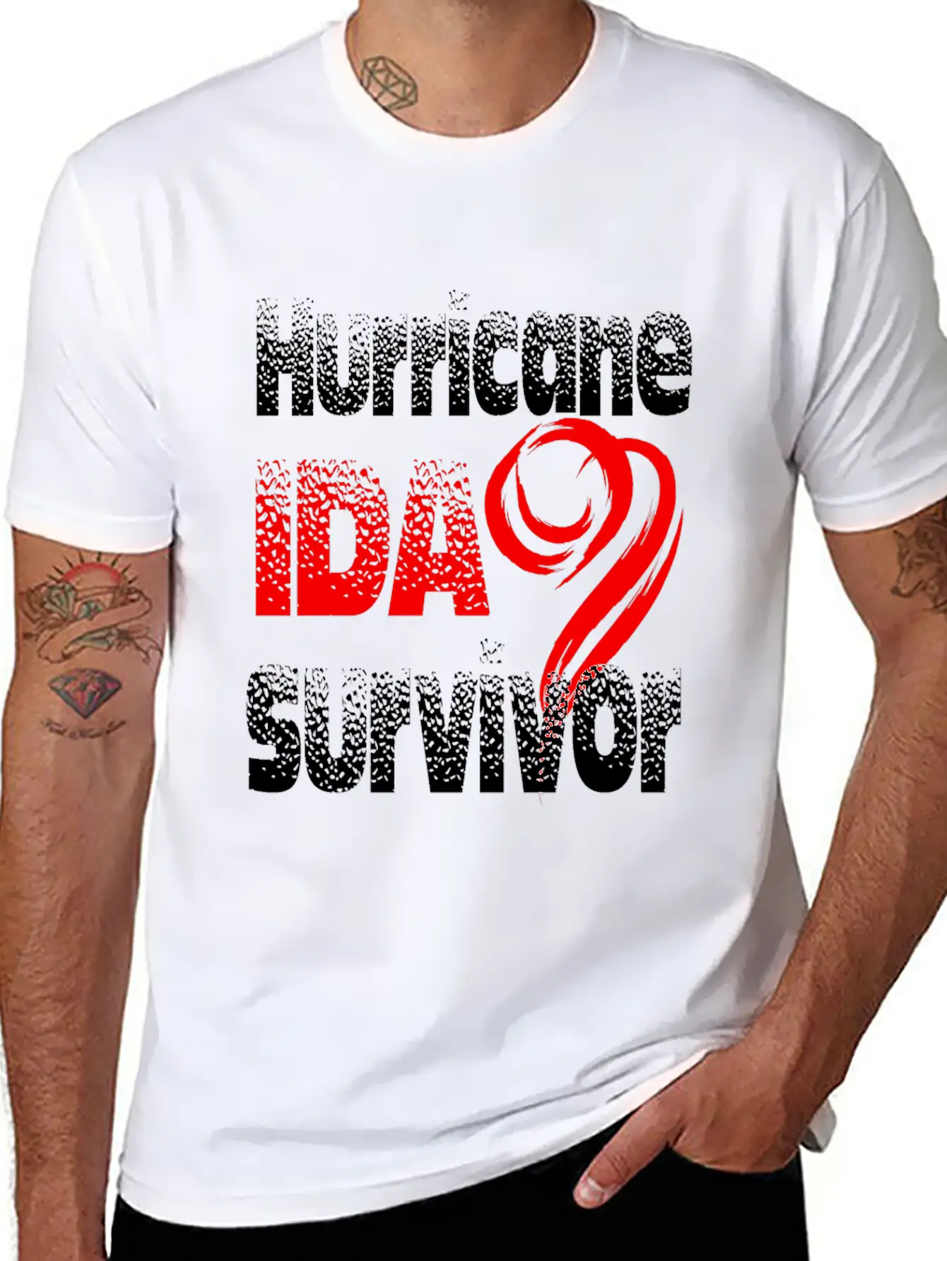 Hurricane Ida Survivor Stylish Everyday T-Shirt – Unisex Basic Cotton Tee