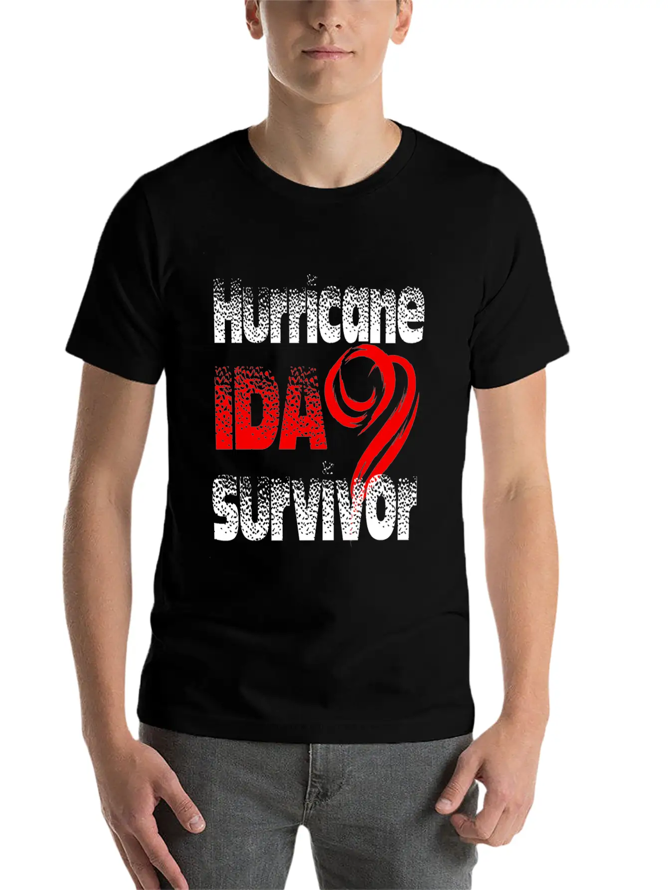 Hurricane Ida Survivor Stylish Everyday T-Shirt – Unisex Basic Cotton Tee