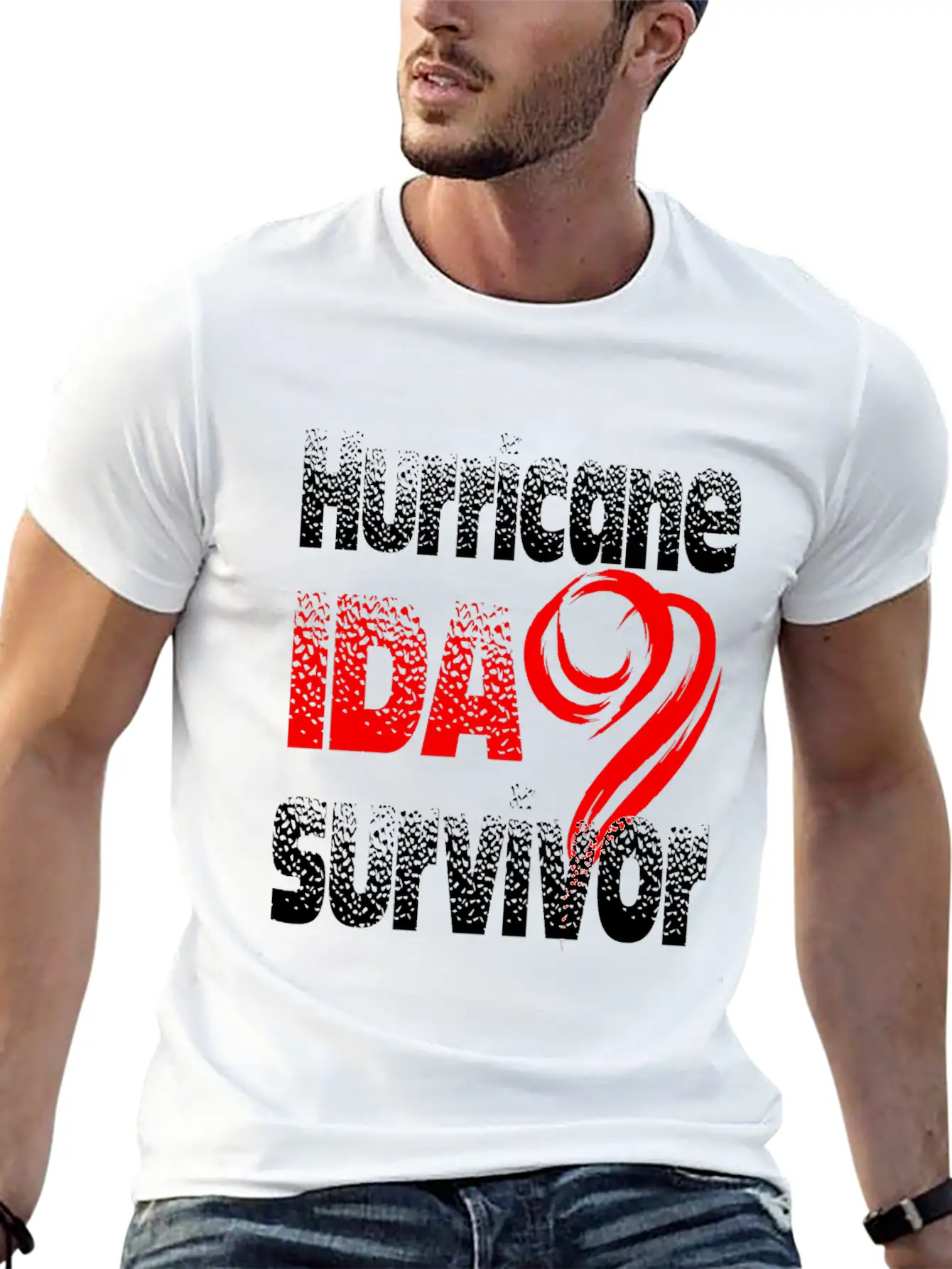 Hurricane Ida Survivor Stylish Everyday T-Shirt – Unisex Basic Cotton Tee