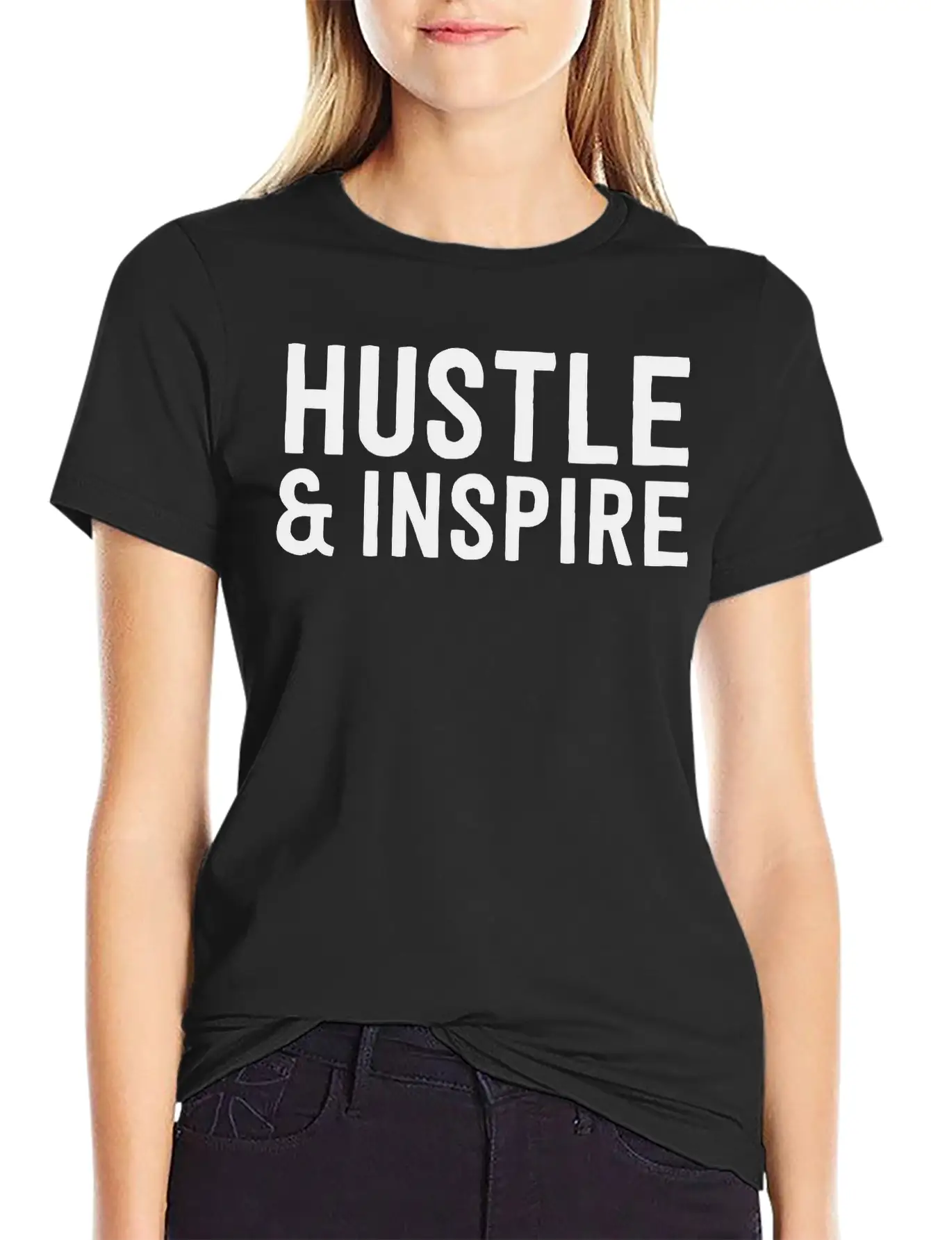 Hustle And Inspire Unisex Short Sleeve Soft Cotton T-Shirt – Casual Everyday Wear