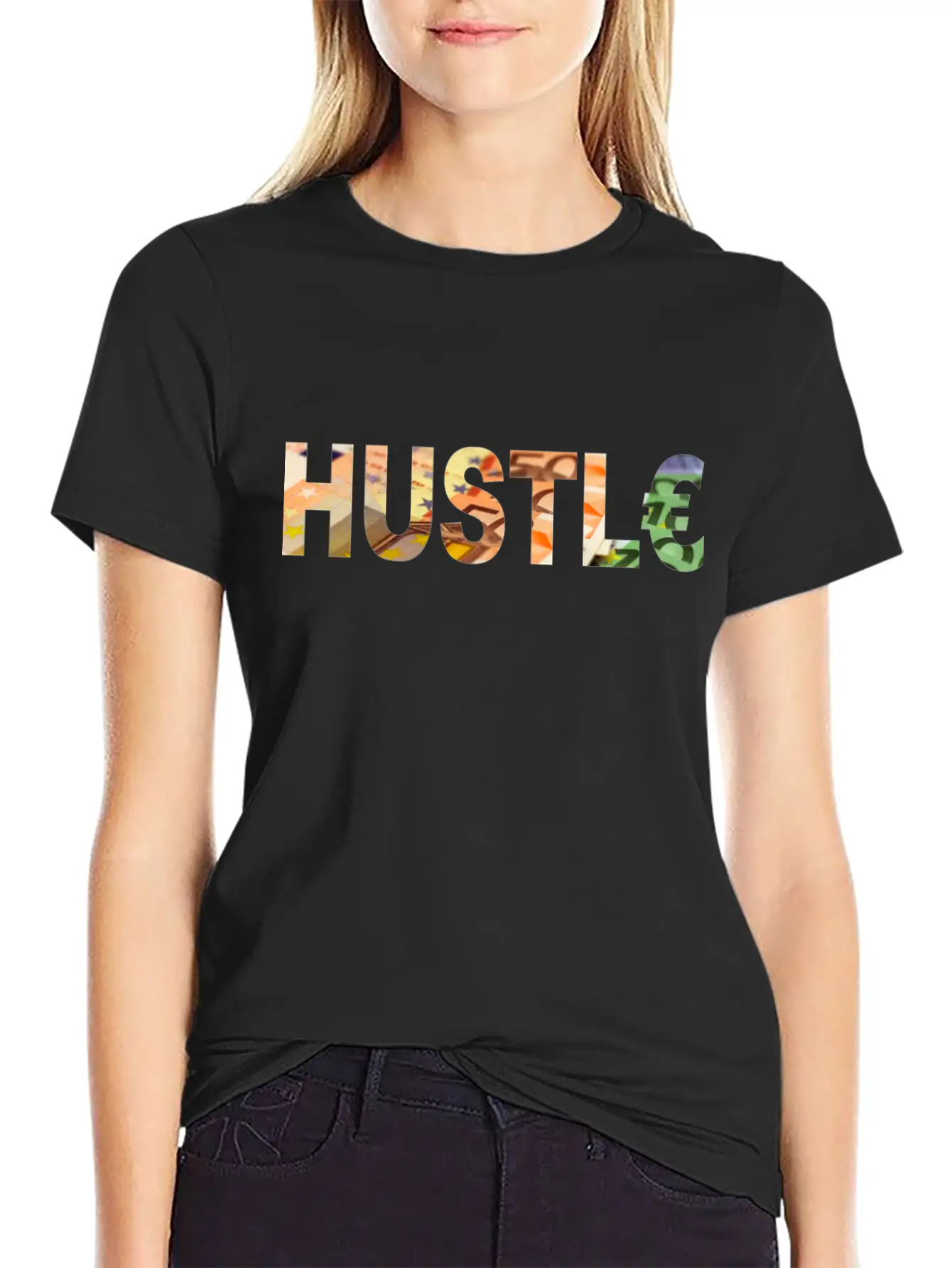 Hustle Euro - Money Maker - Business Timeless Short Sleeve Tee – Comfy And Minimalist Design
