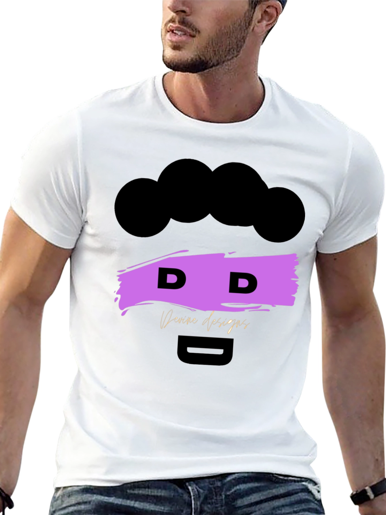 Devine Designs Black Graphic Tee