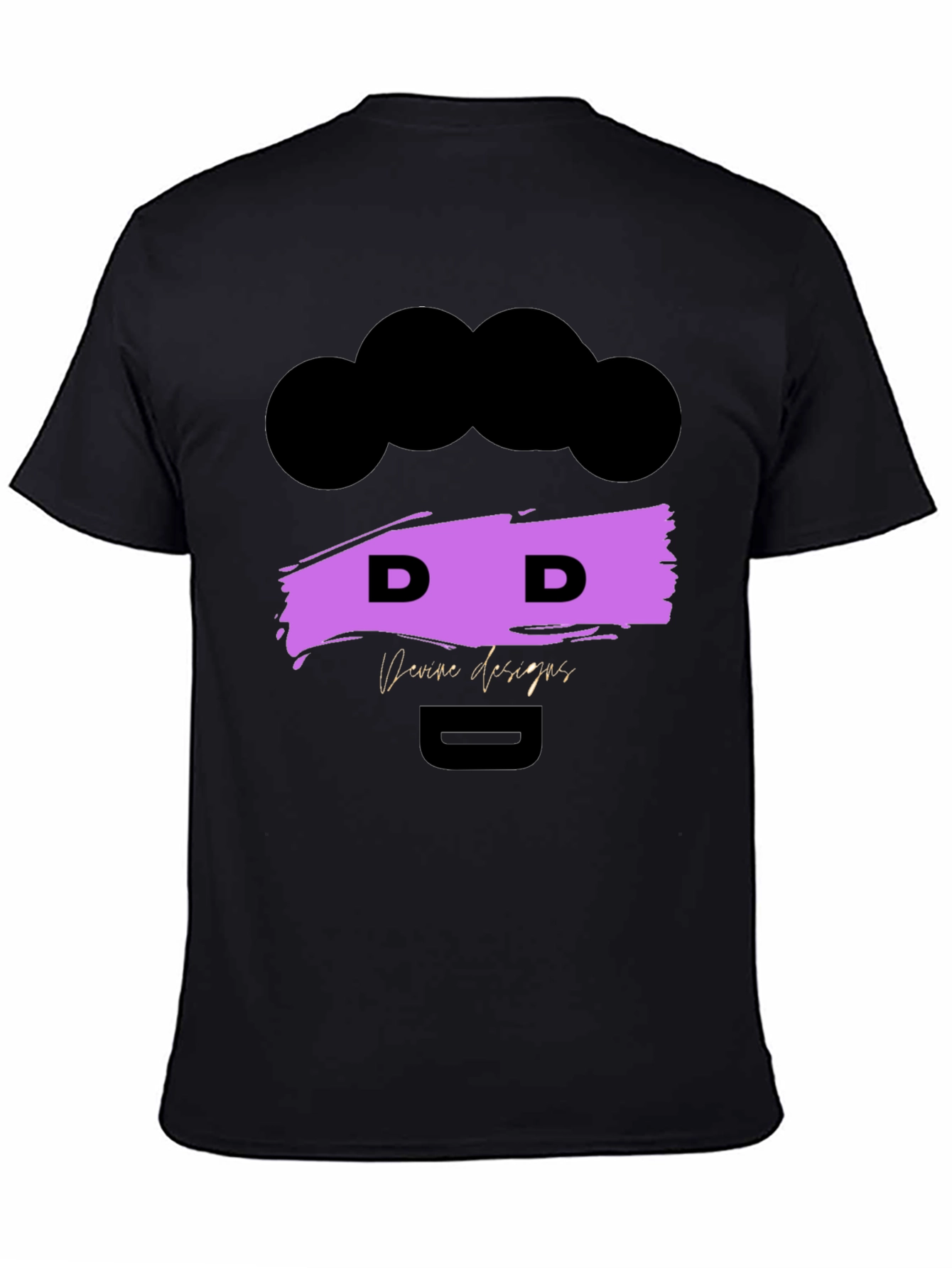 Devine Designs Black Graphic Tee