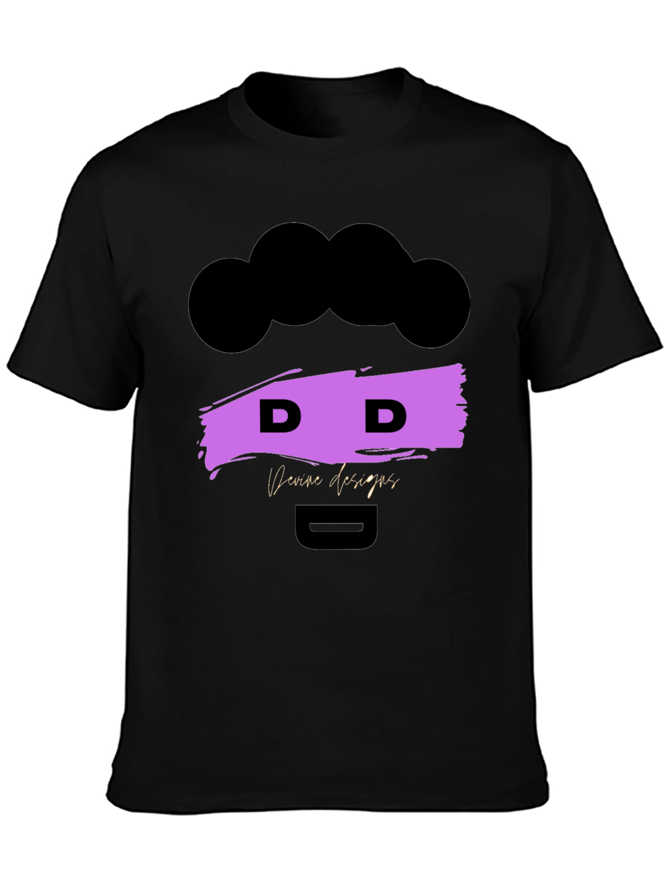 Devine Designs Black Graphic Tee