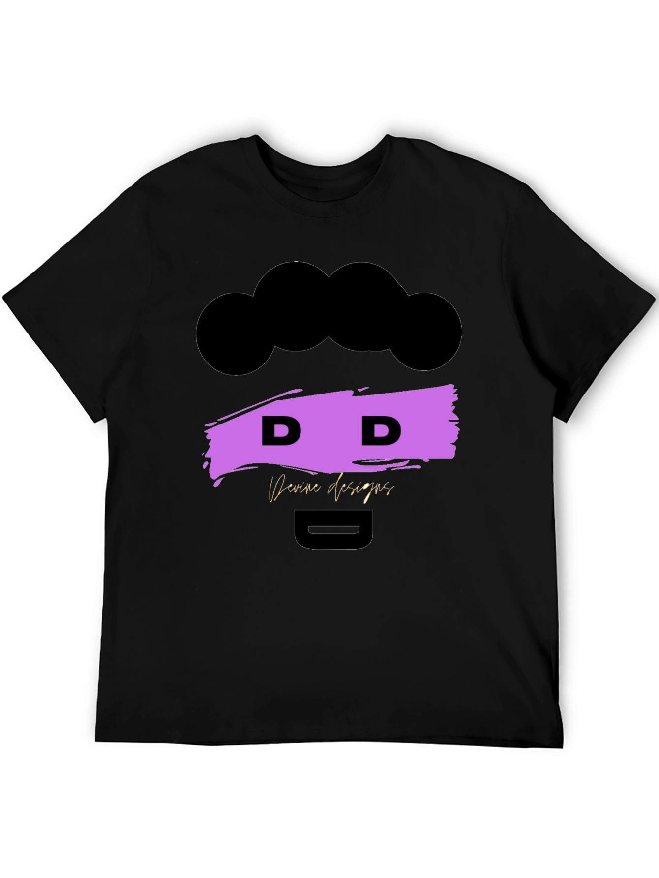 Devine Designs Black Graphic Tee