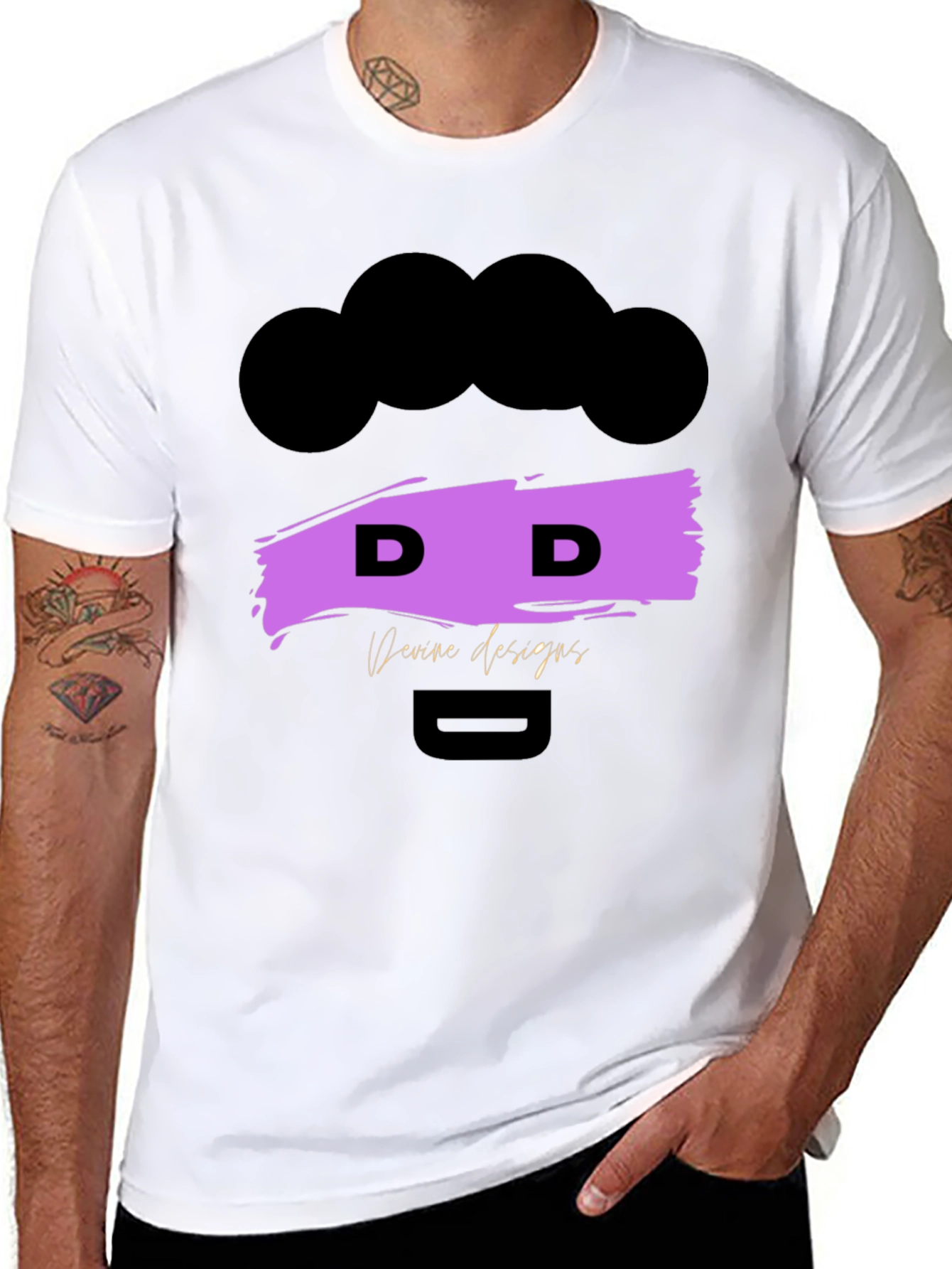 Devine Designs Black Graphic Tee