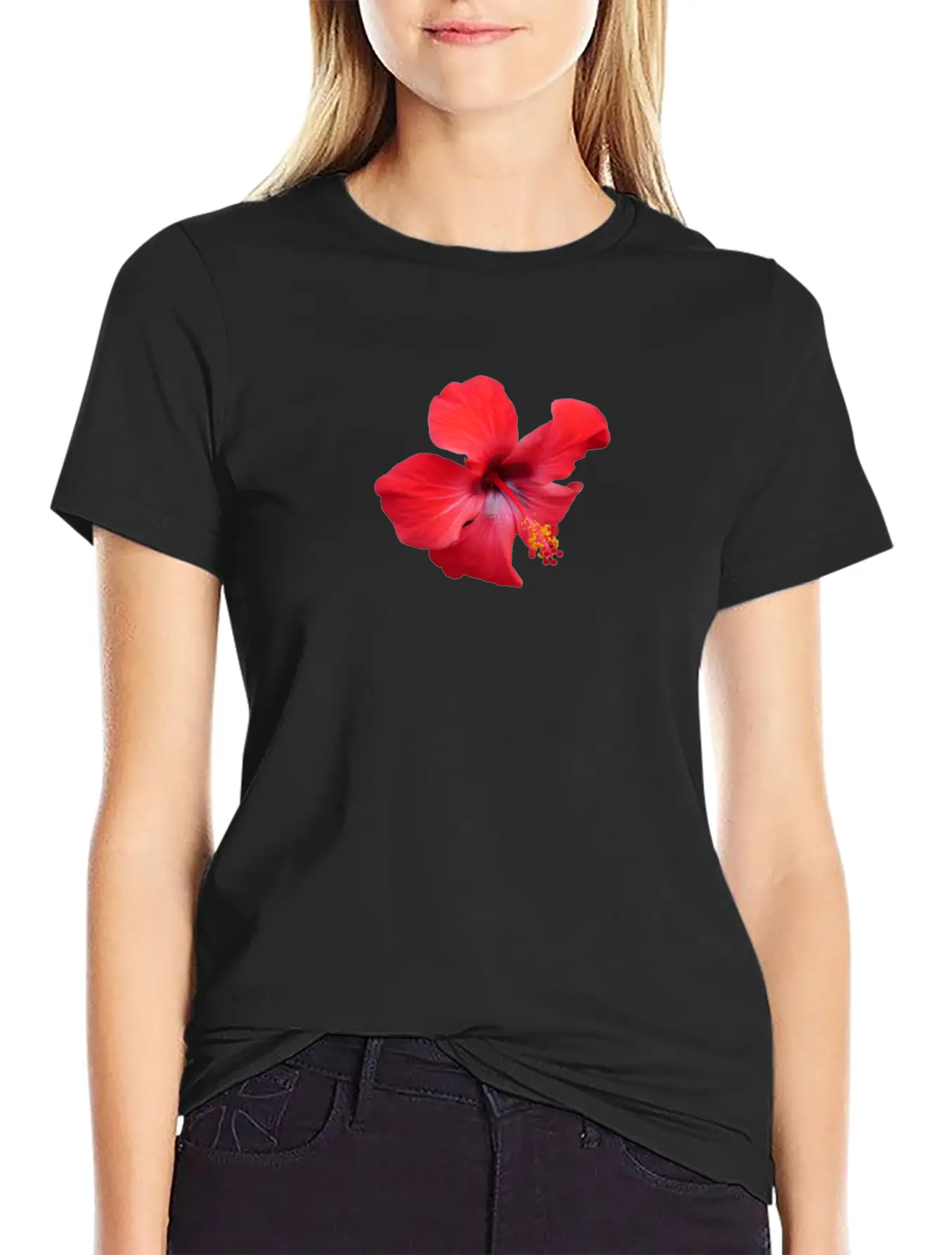 Hybiscus Unisex Casual T-Shirt – Clean Design For Daily Comfort