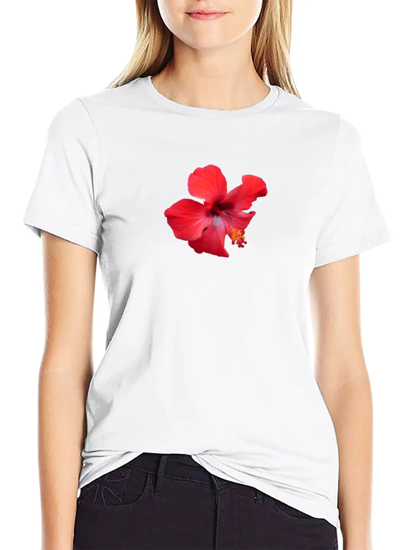 Hybiscus Unisex Casual T-Shirt – Clean Design For Daily Comfort