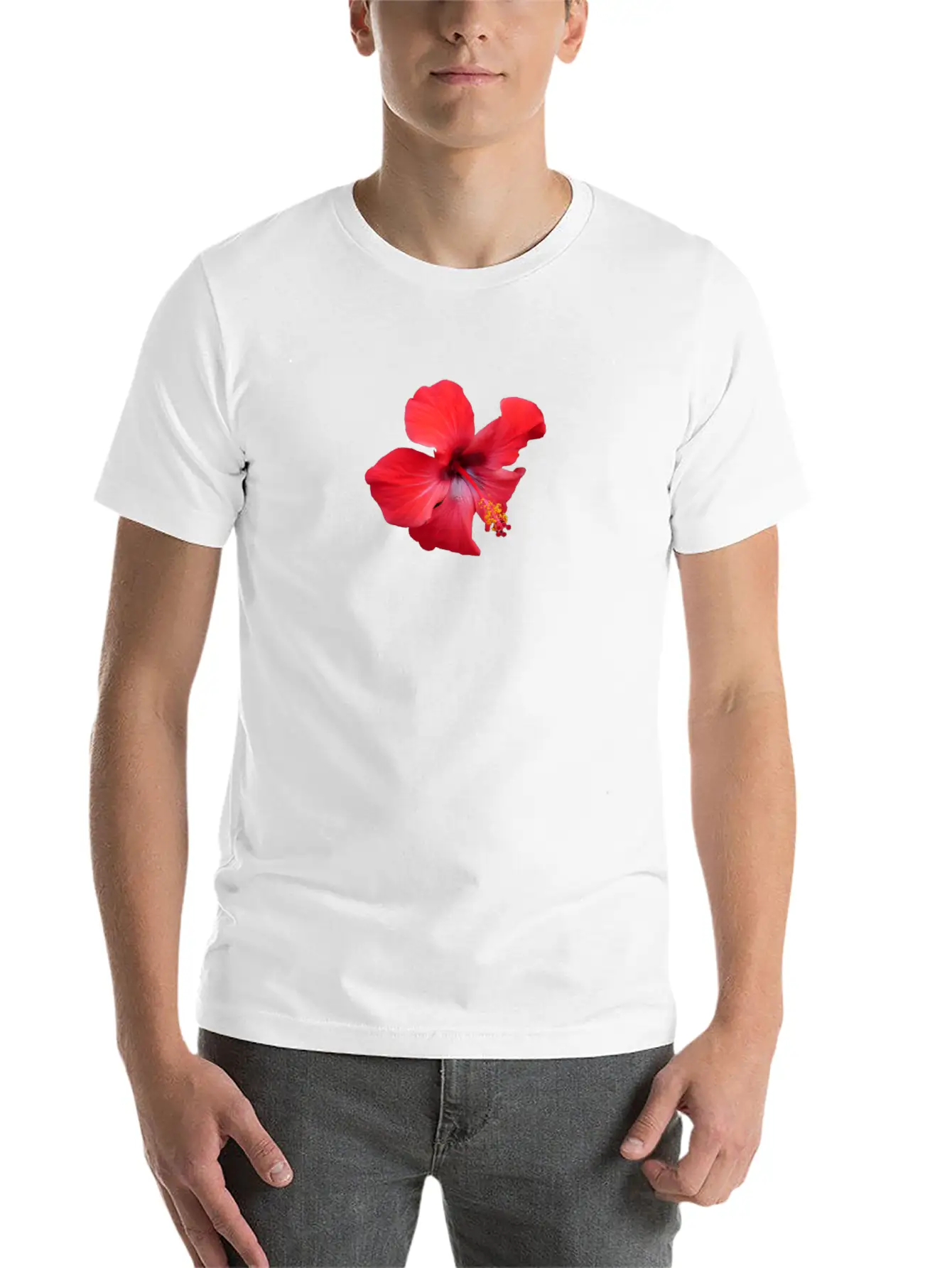 Hybiscus Unisex Casual T-Shirt – Clean Design For Daily Comfort