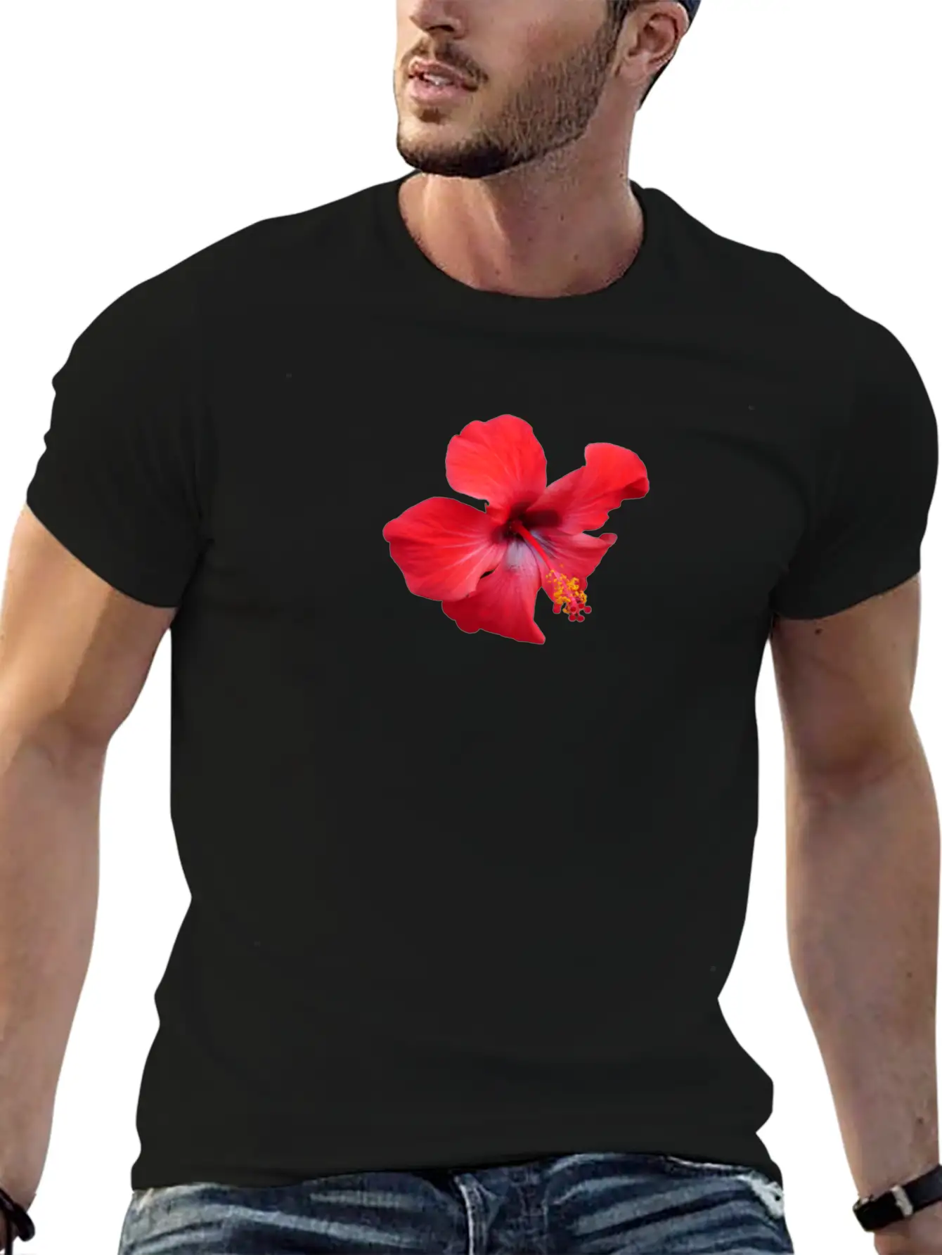 Hybiscus Unisex Casual T-Shirt – Clean Design For Daily Comfort