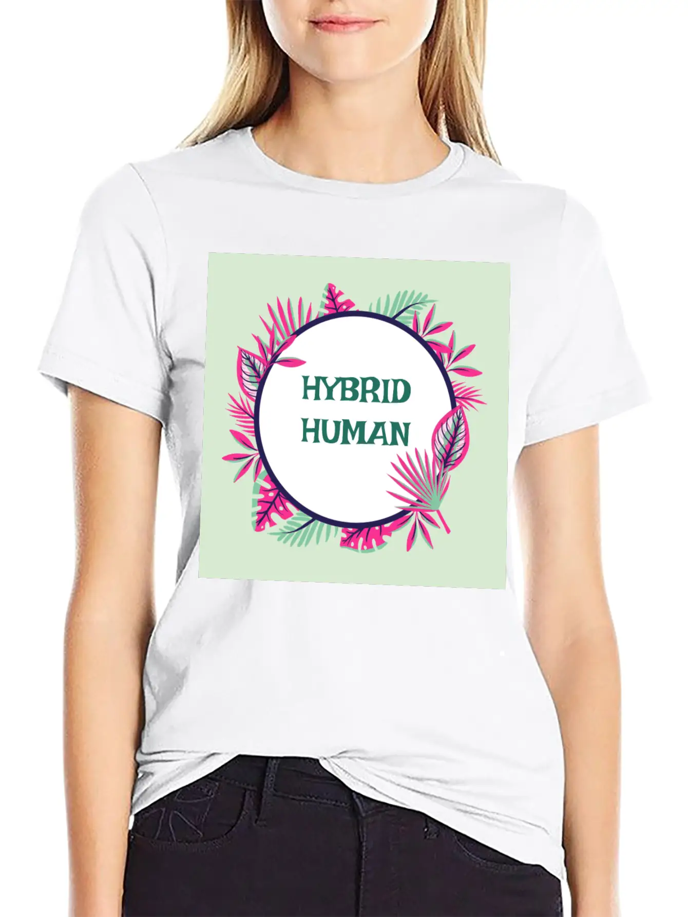 Hybrid Human, Unique, Renaissance, Dynamic Unisex Short Sleeve Soft Cotton T-Shirt – Casual Everyday Wear