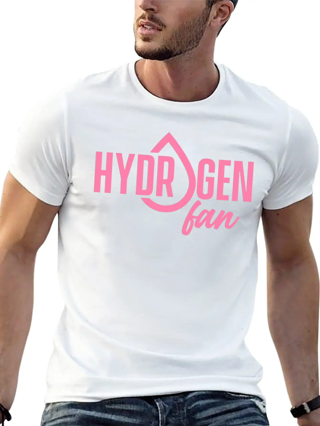 Hydrogen Fan Symbol H Clean Sayings Fuel Unisex Short Sleeve Soft Cotton T-Shirt – Casual Everyday Wear