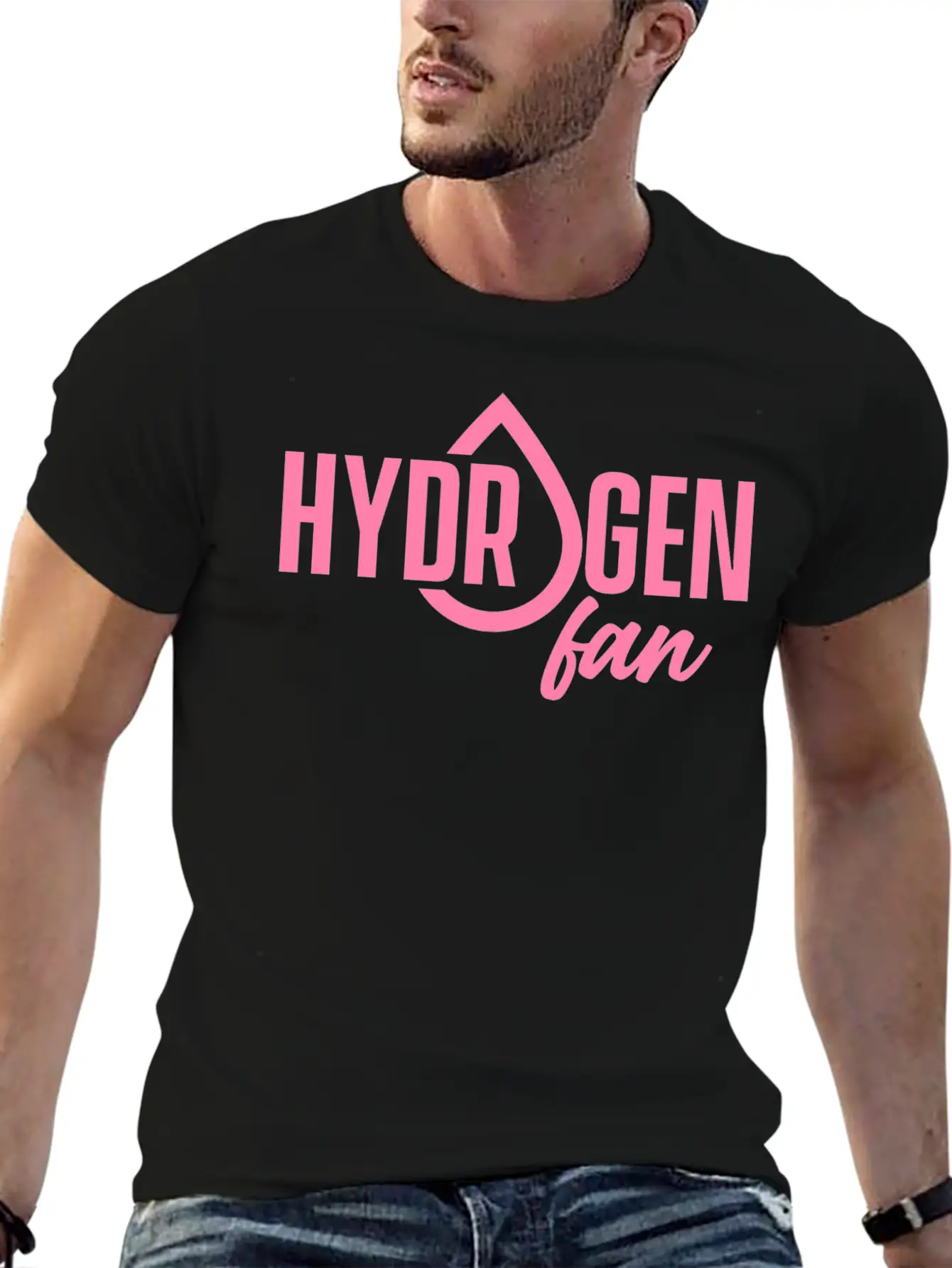 Hydrogen Fan Symbol H Clean Sayings Fuel Unisex Short Sleeve Soft Cotton T-Shirt – Casual Everyday Wear