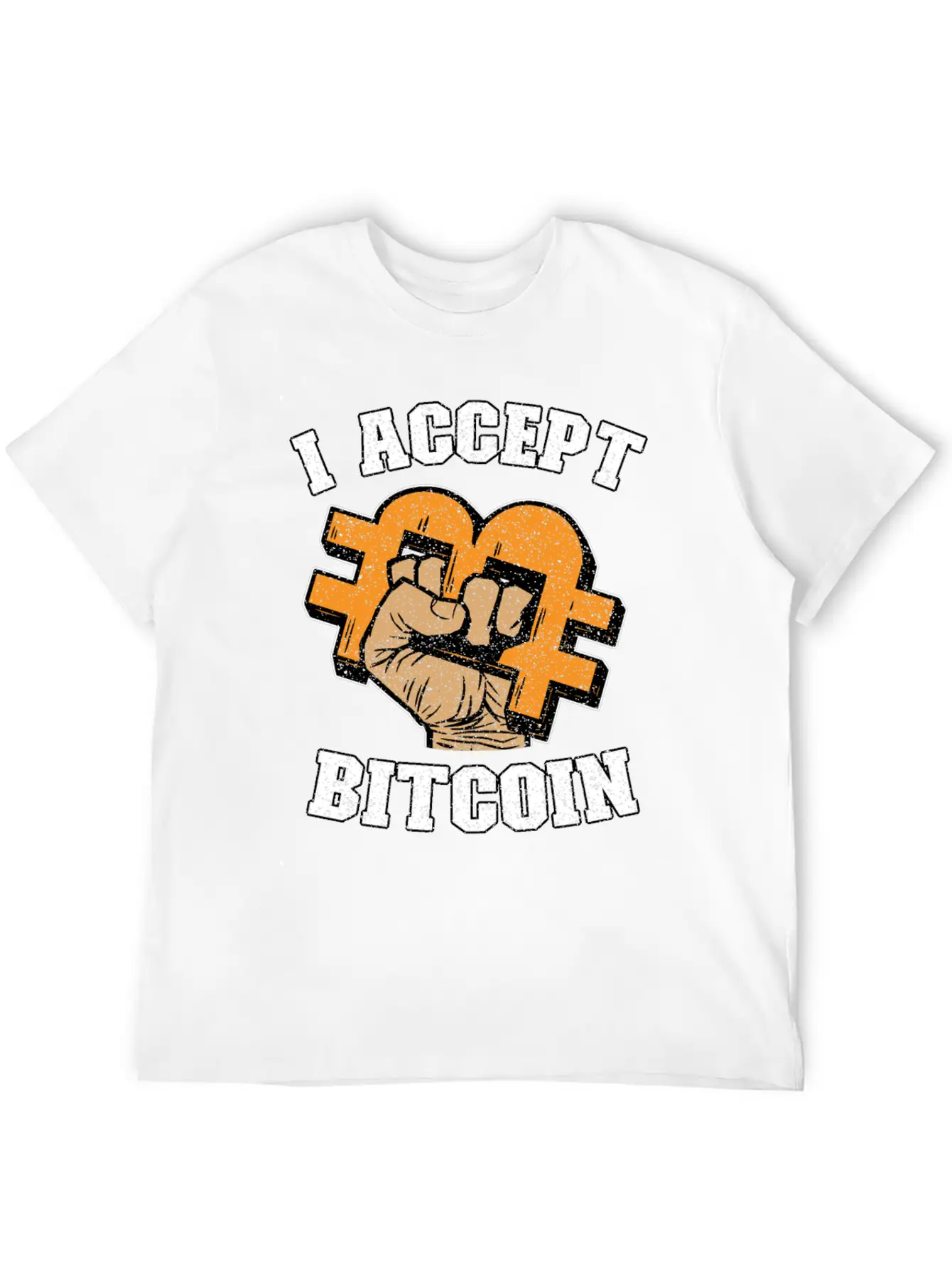 I Accept Bitcoin Fist Funny Crypto BTC Gift Timeless Short Sleeve Tee – Comfy And Minimalist Design