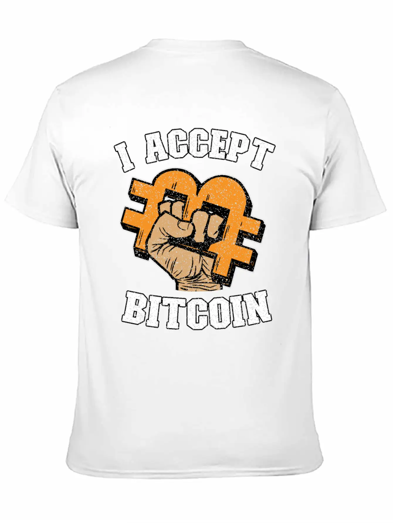 I Accept Bitcoin Fist Funny Crypto BTC Gift Timeless Short Sleeve Tee – Comfy And Minimalist Design