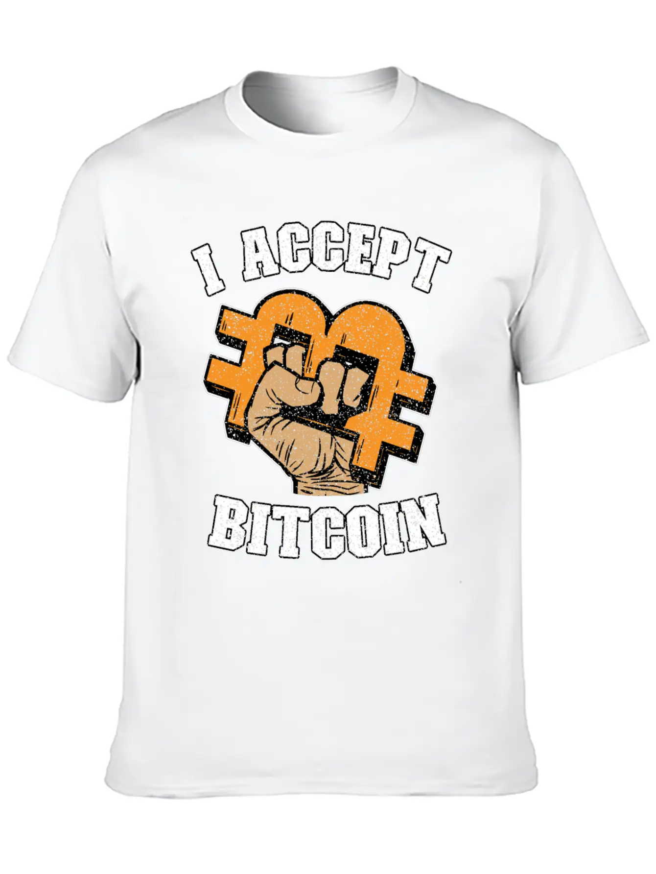 I Accept Bitcoin Fist Funny Crypto BTC Gift Timeless Short Sleeve Tee – Comfy And Minimalist Design
