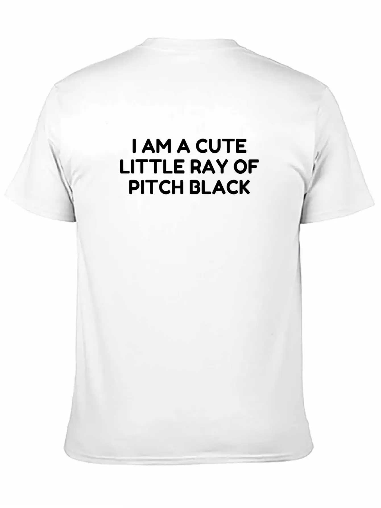 I Am A Cute Little Ray Of Pitch Black Essential Unisex Summer Tee – Soft Cotton Casual Fit